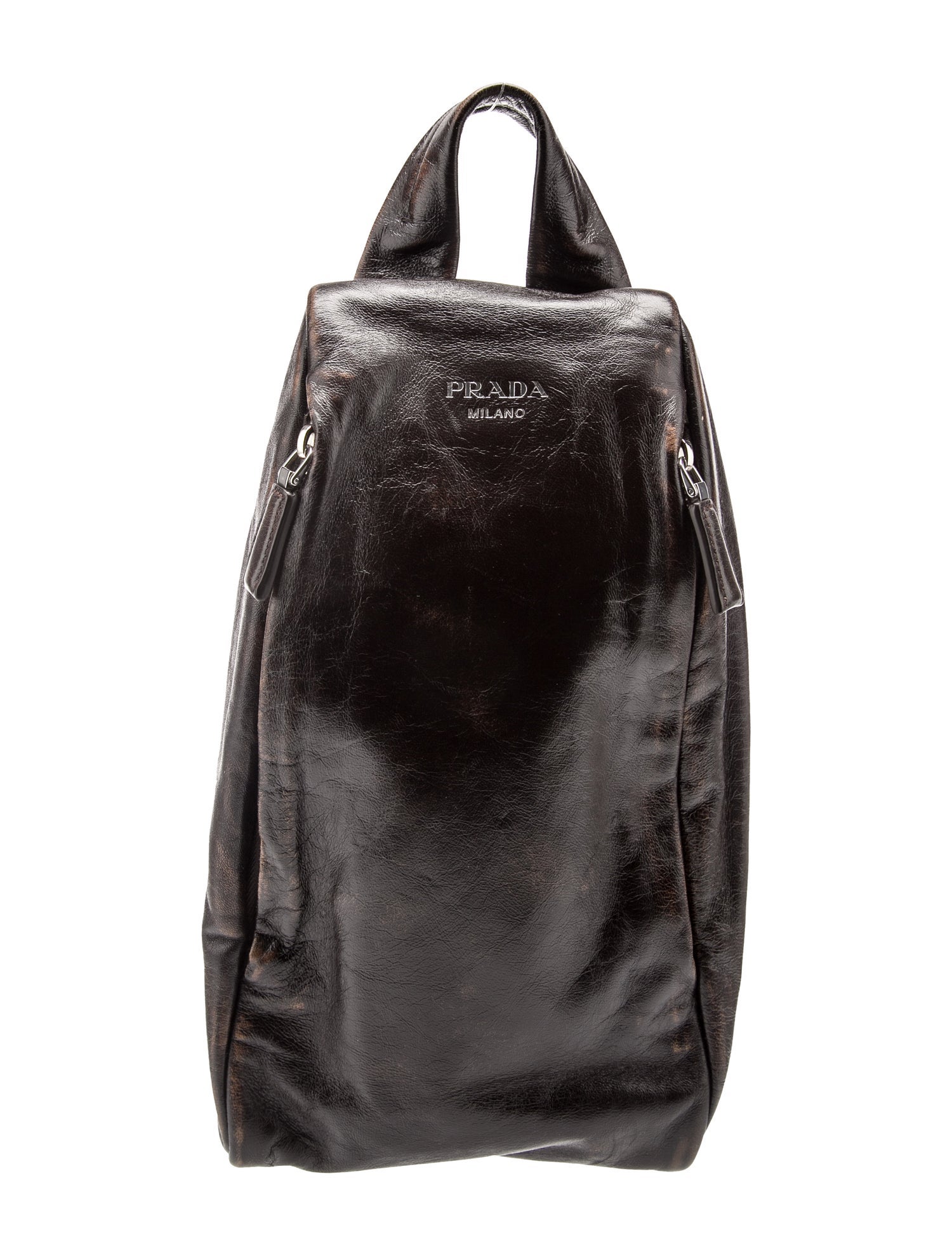 Prada Nappa Antique Leather Sling Backpack 2025