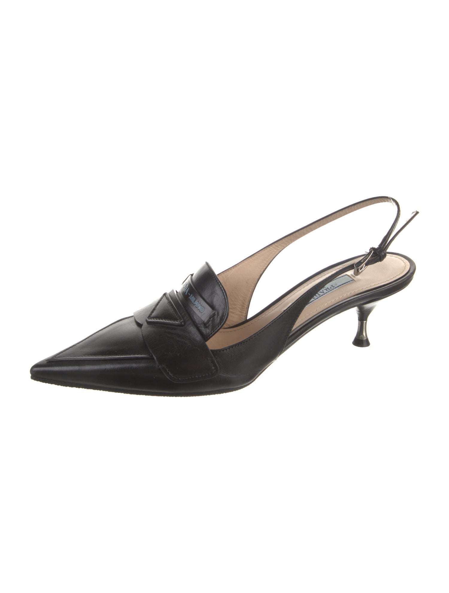 Prada Leather Slingback Pumps