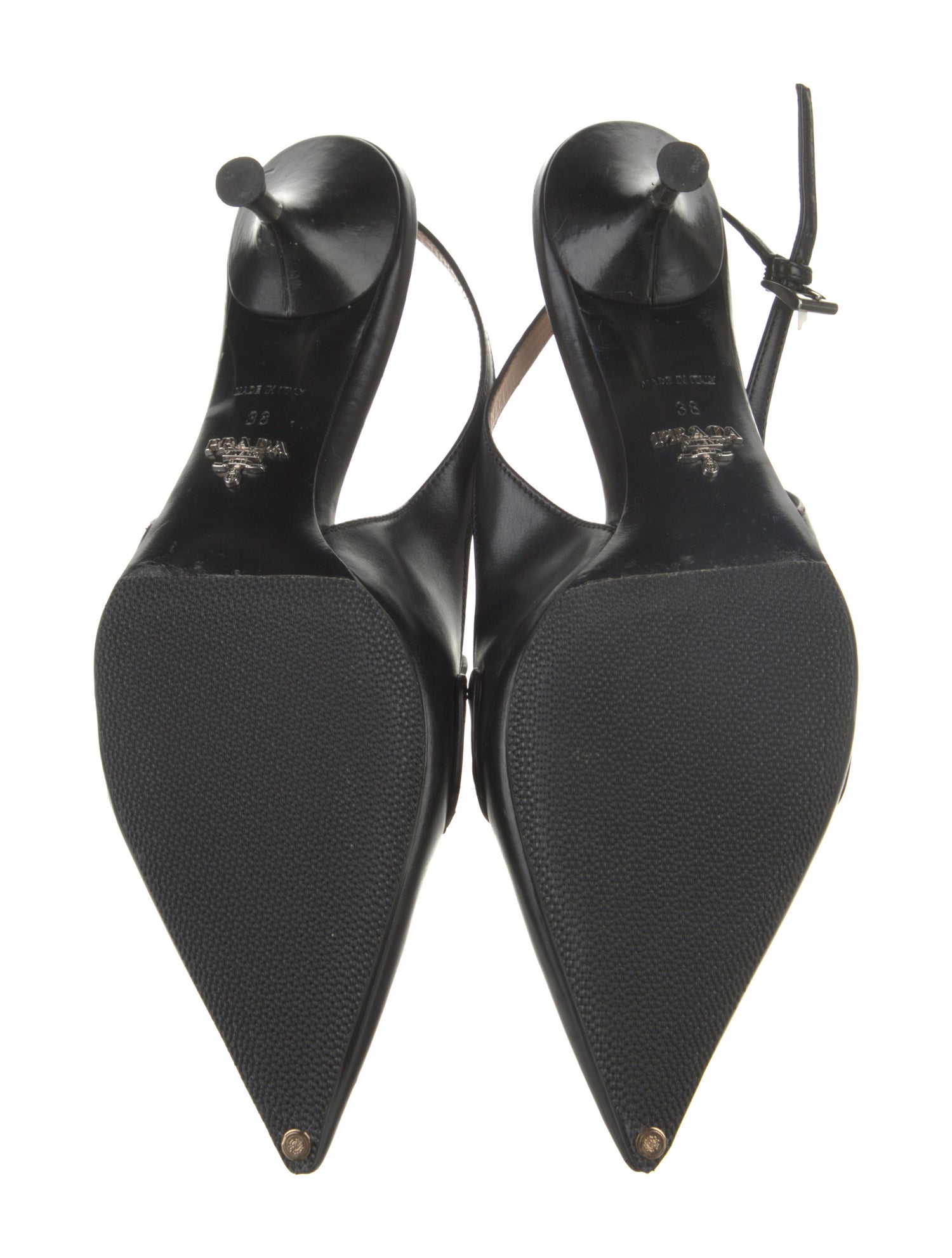 Leather Slingback Pumps