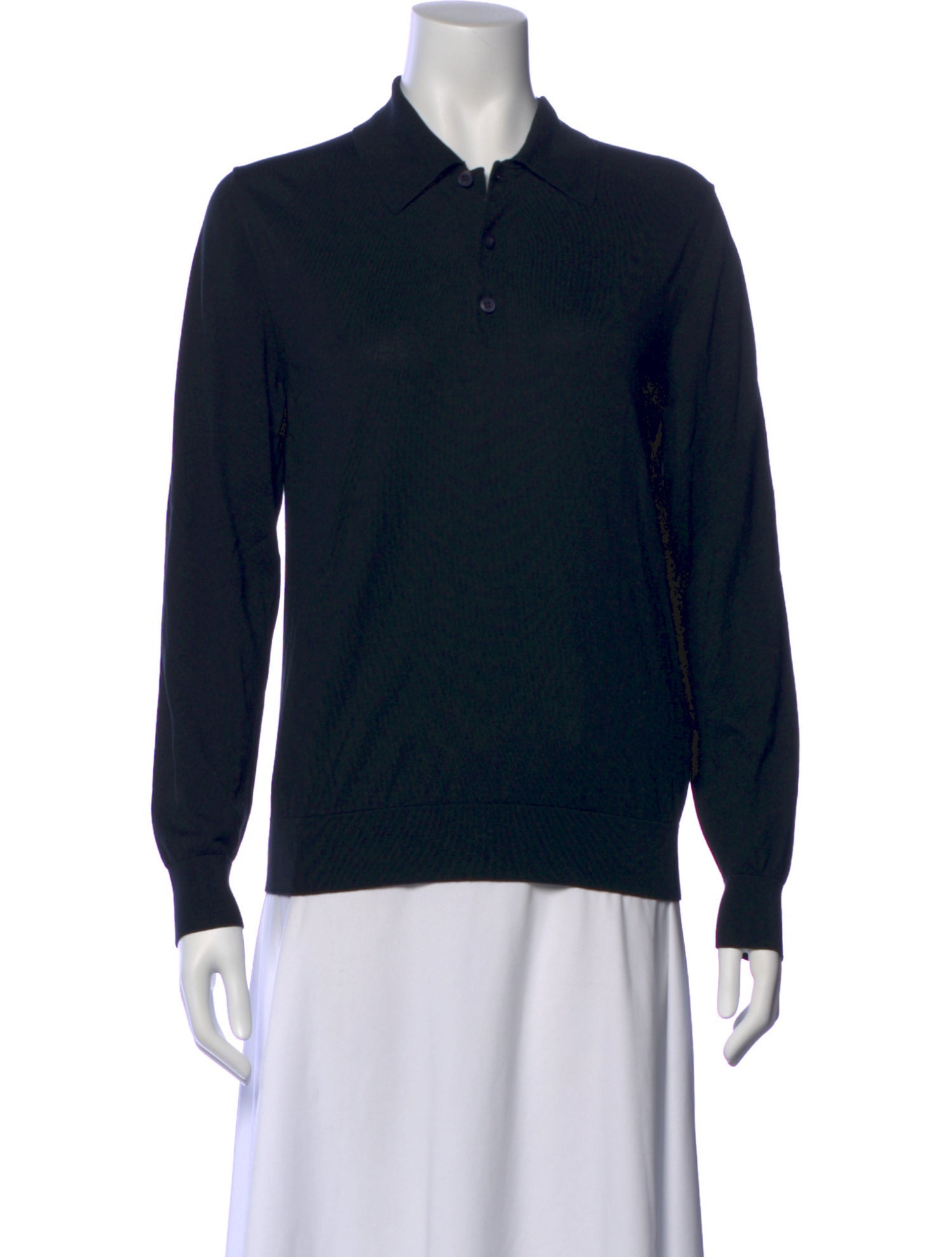 Prada 2021 Silk Polo Sweater