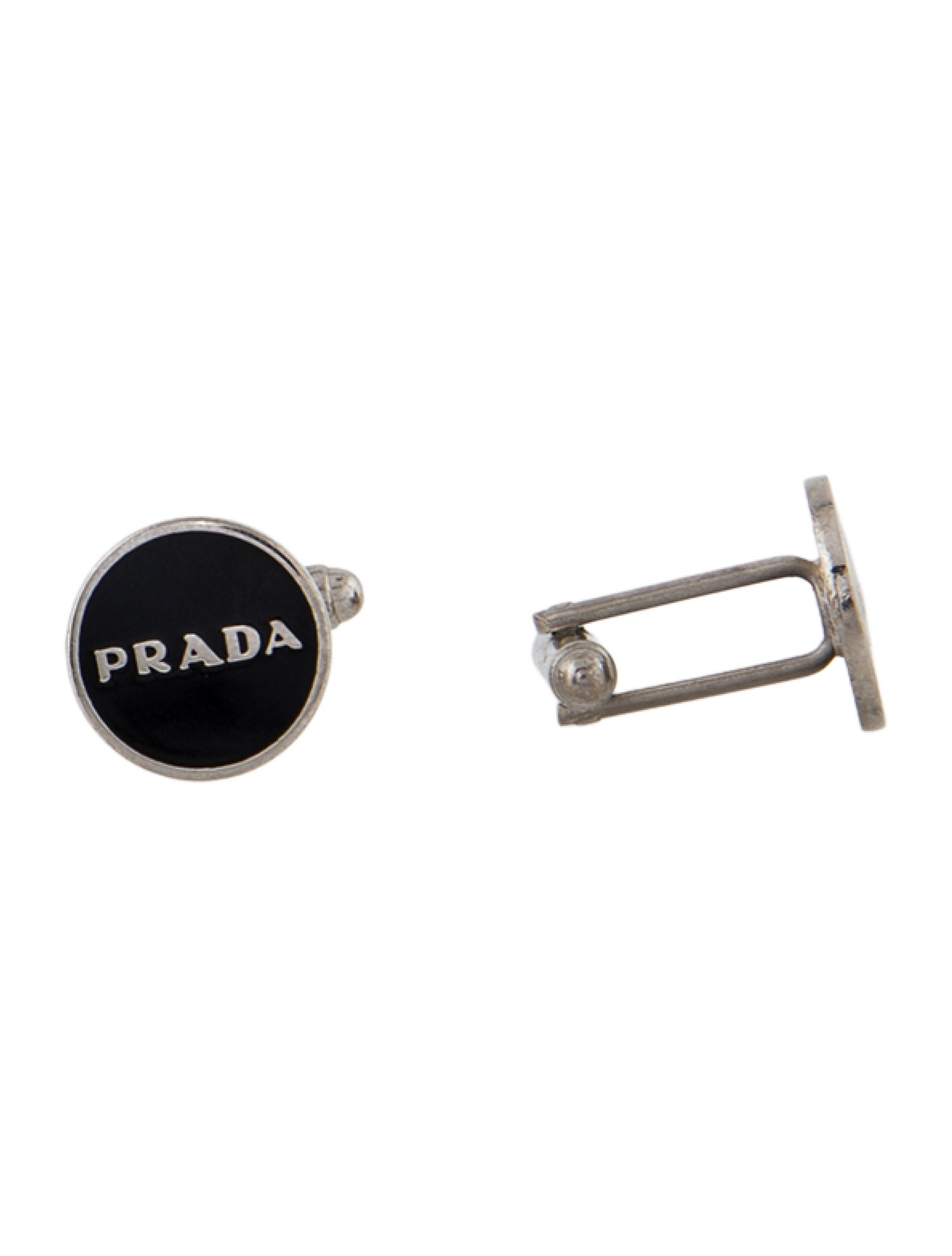 Prada Enamel Logo Cufflinks