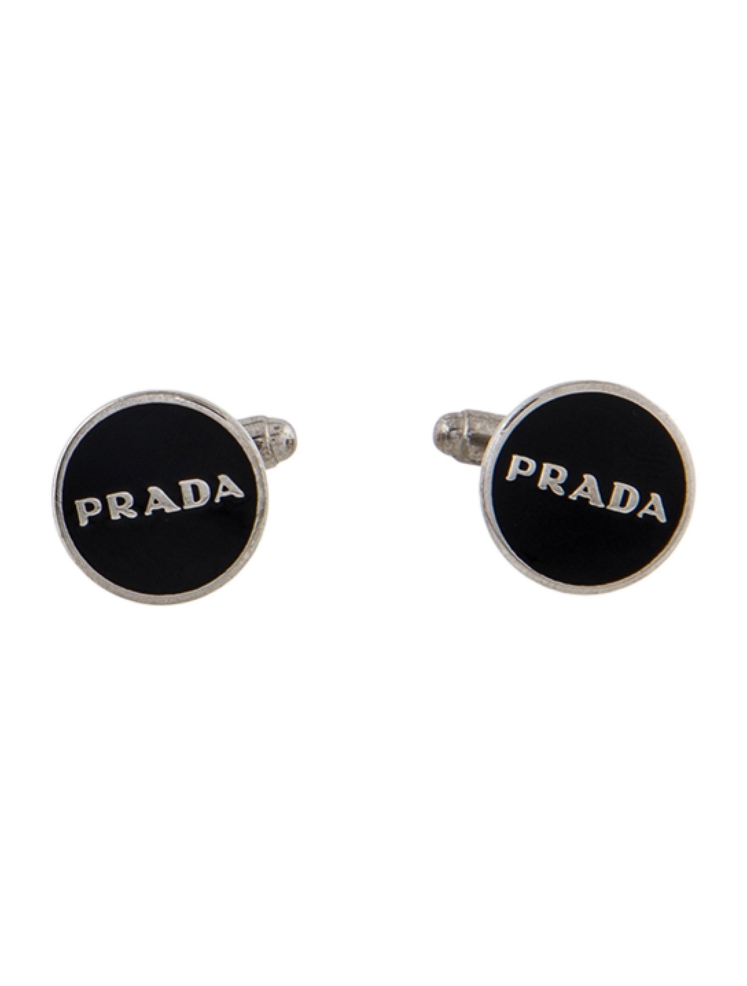 Prada Enamel Logo Cufflinks