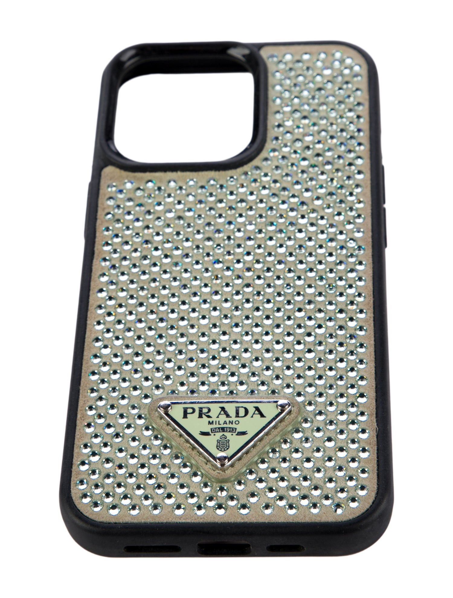 Prada Crystal Embellished iPhone 14 Pro Case
