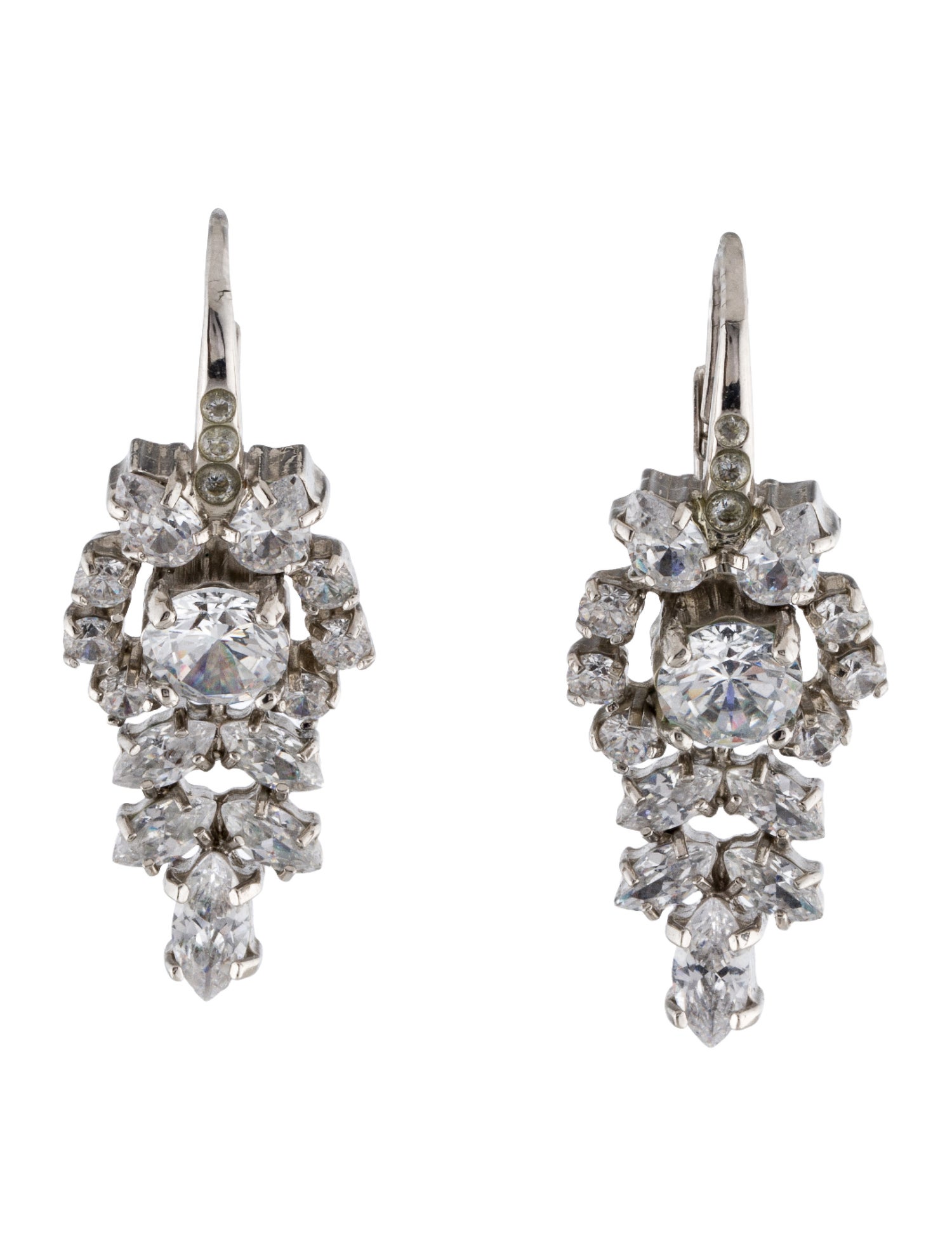 Prada Crystal Drop Earrings
