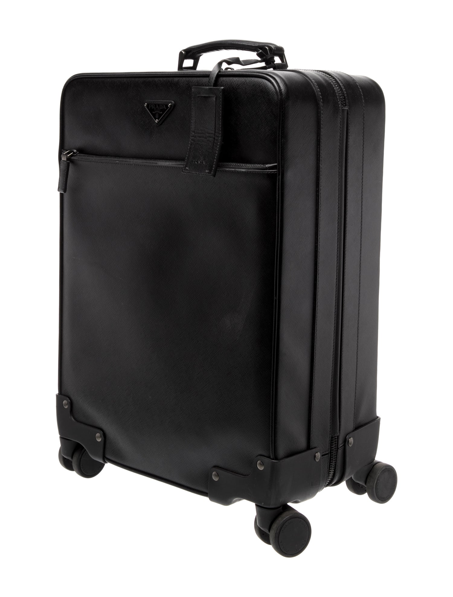 Prada Saffiano Leather Carry On Suitcase