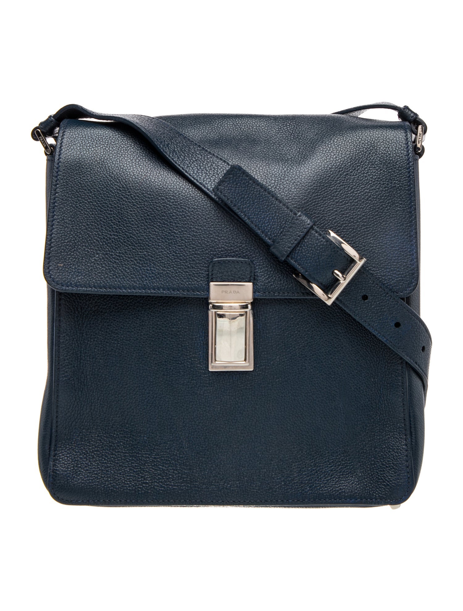 Prada Vitello Daino Leather Messenger Bag