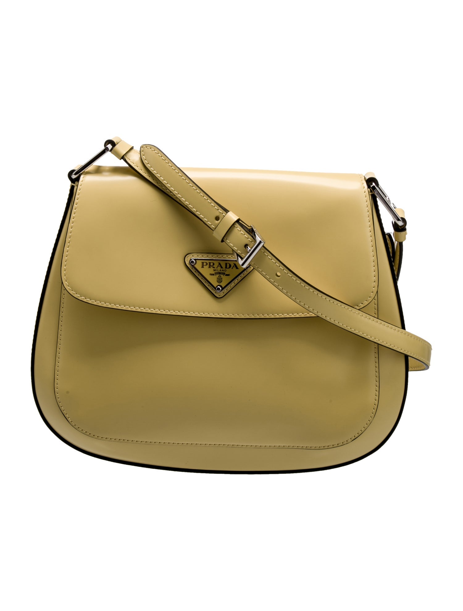 Prada Spazzolato Leather Cleo