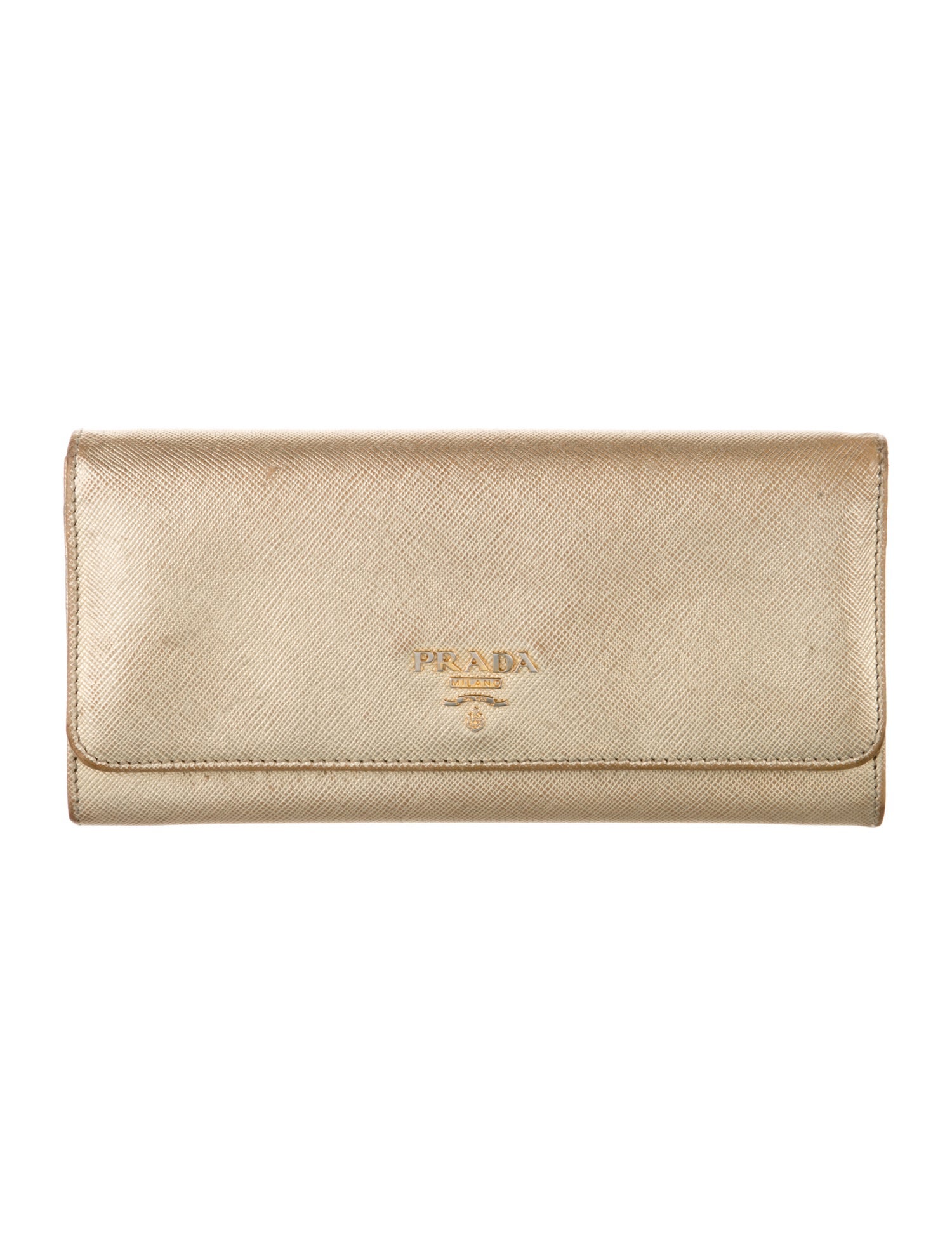 Prada Saffiano Lux Leather Continental Wallet