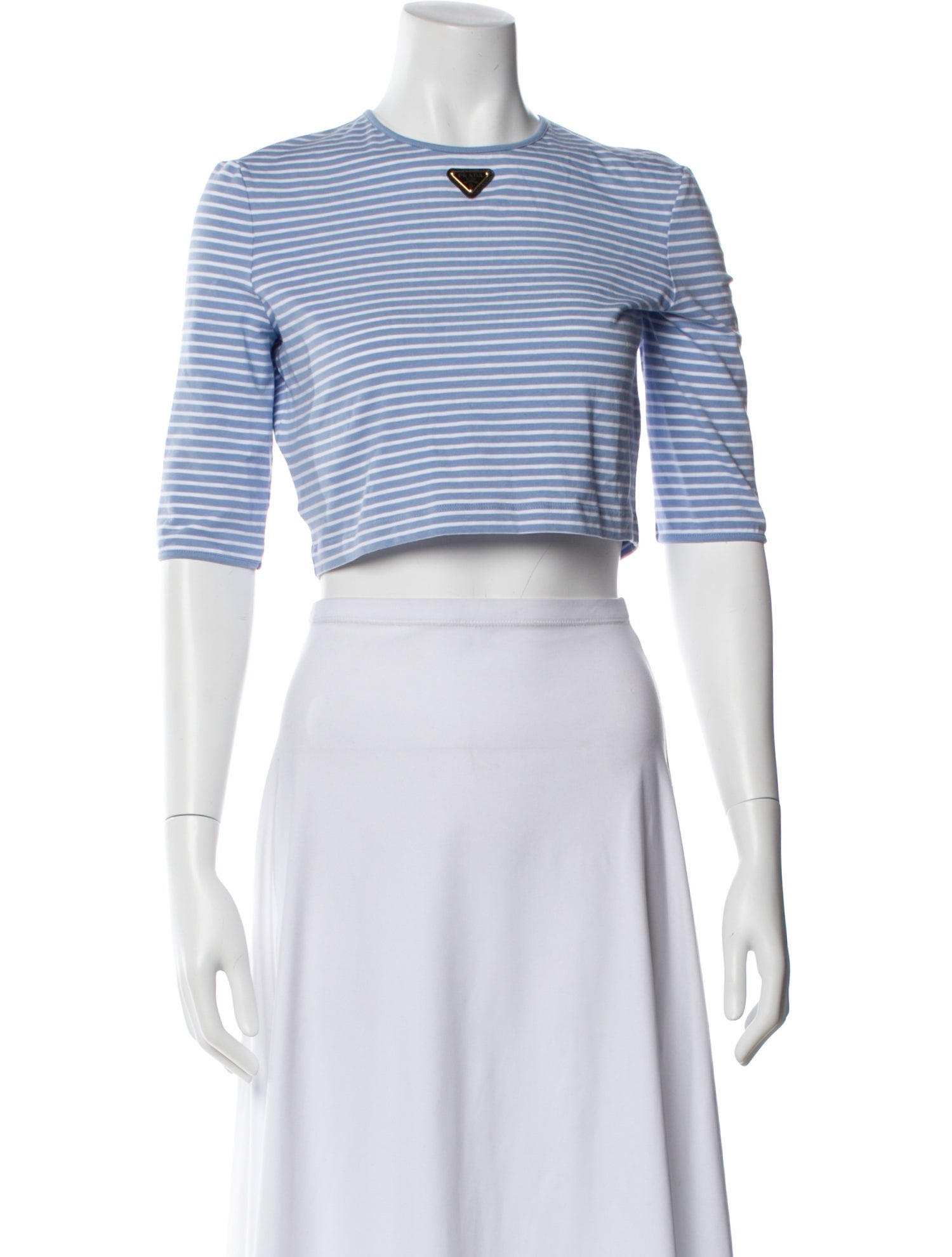Prada 2024 Striped Crop Top