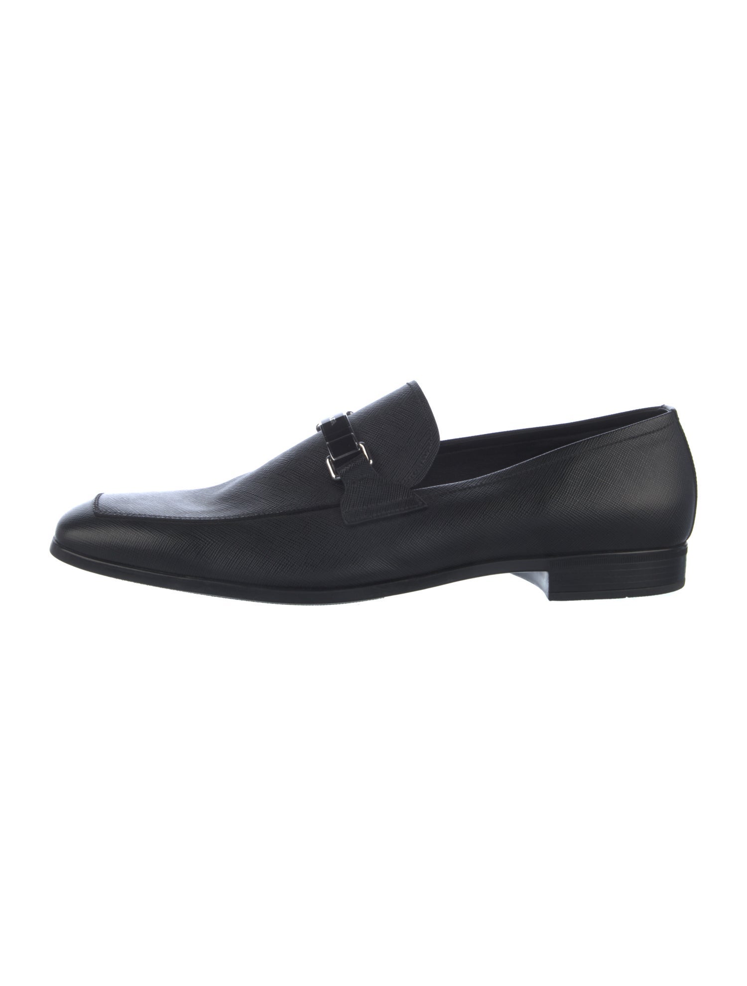 Prada Saffiano Leather Dress Loafers