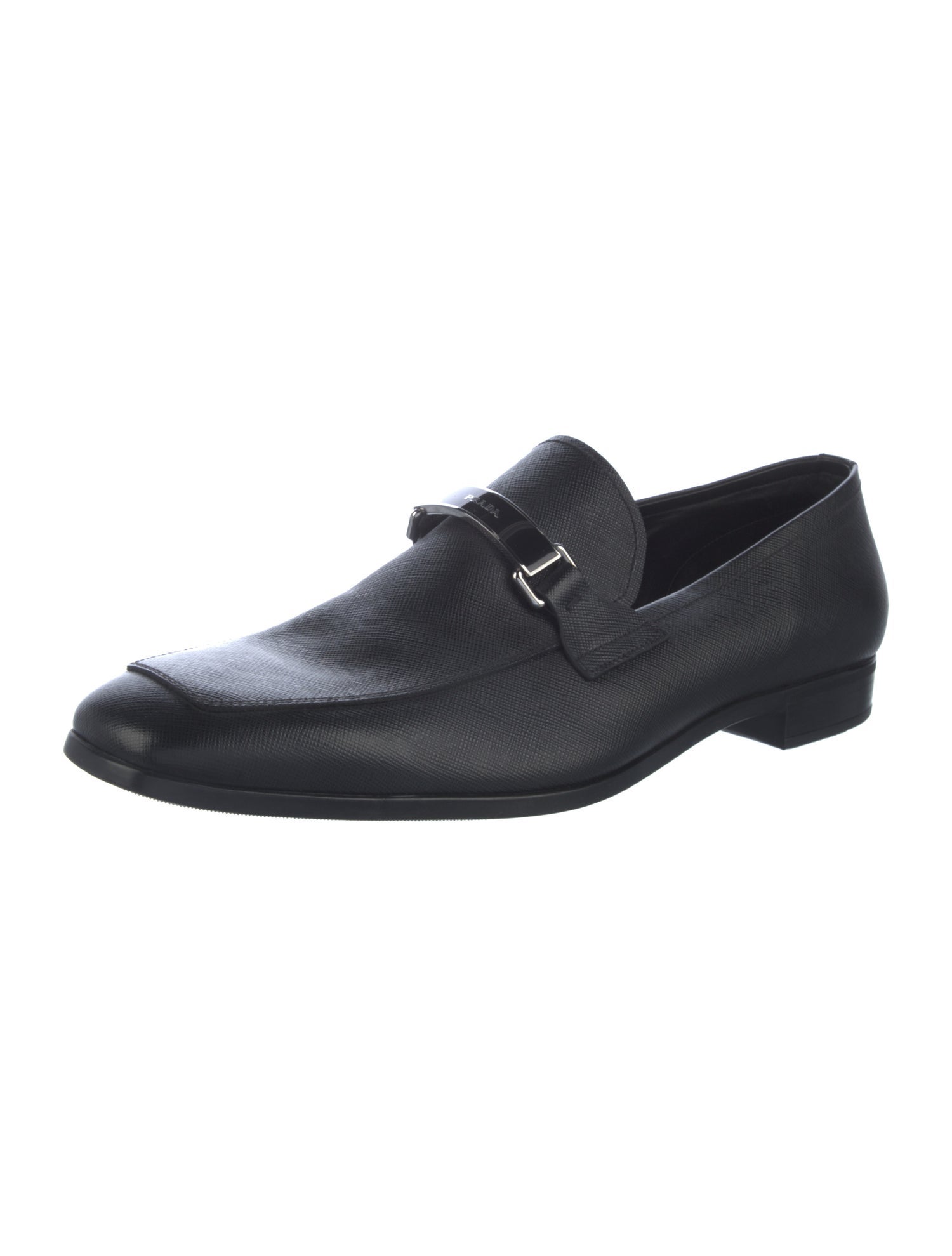 Prada Saffiano Leather Dress Loafers