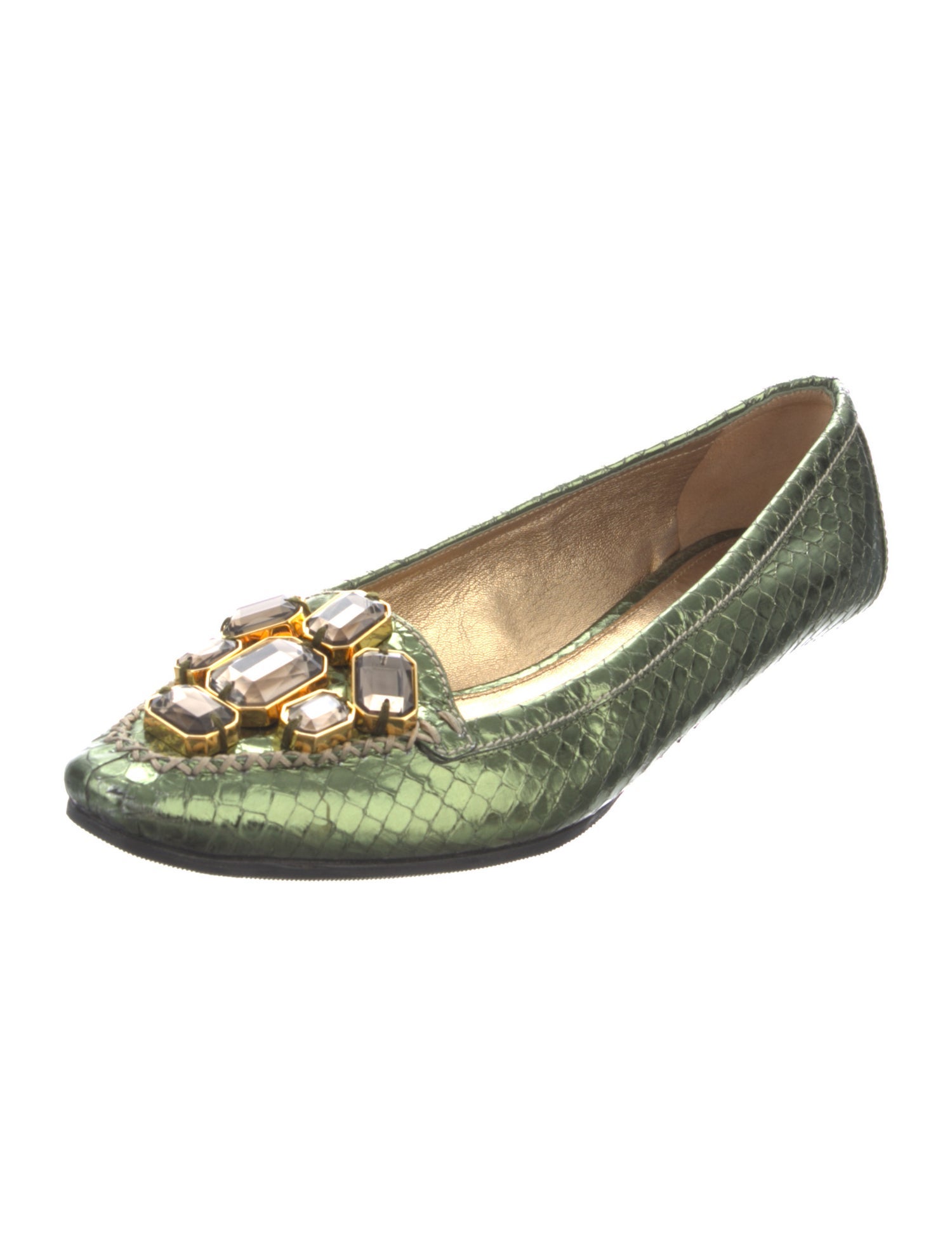 Prada Snakeskin Loafers