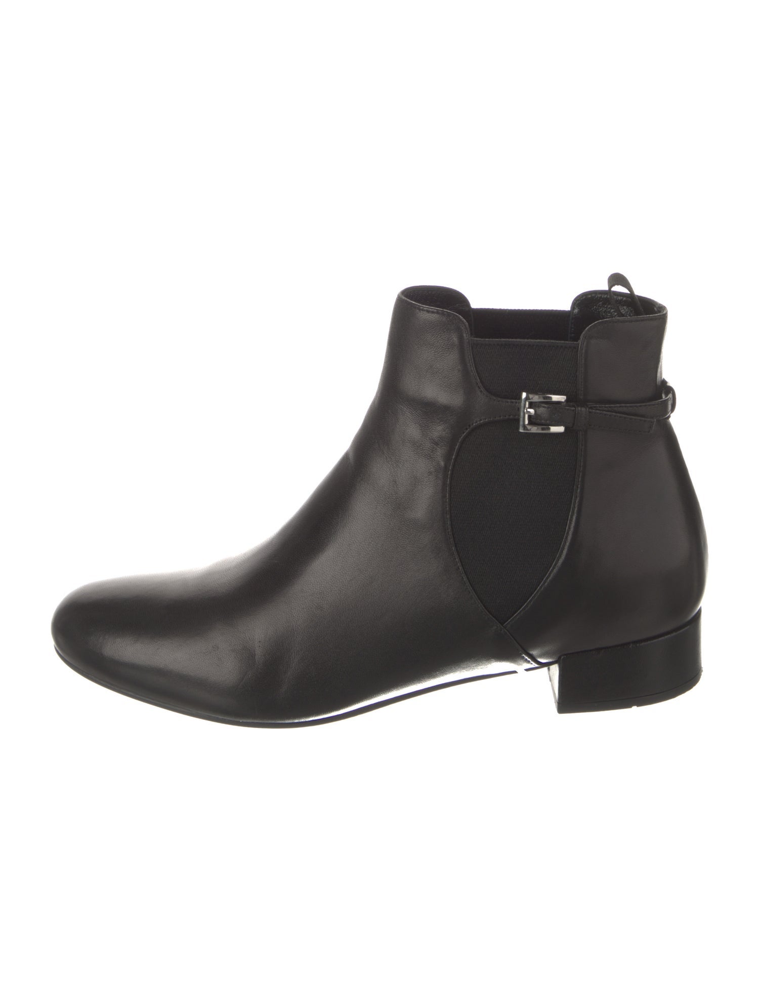 Prada Leather Chelsea Boots