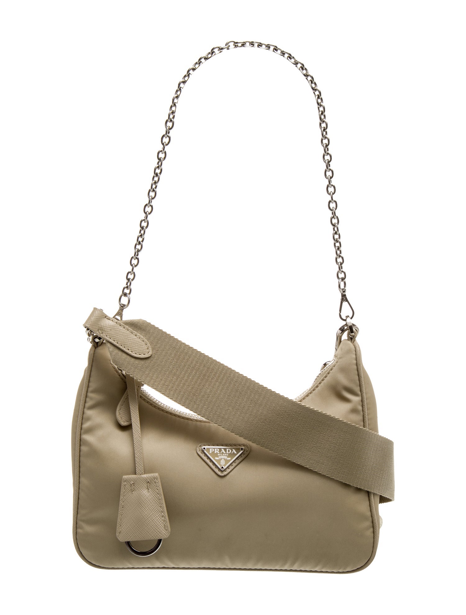 Prada Enameled Metal Triangle Re-Edition 2005 Mini