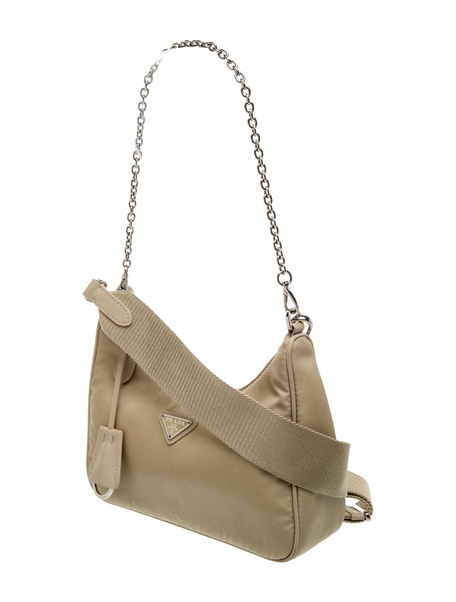 Prada Enameled Metal Triangle Re-Edition 2005 Mini