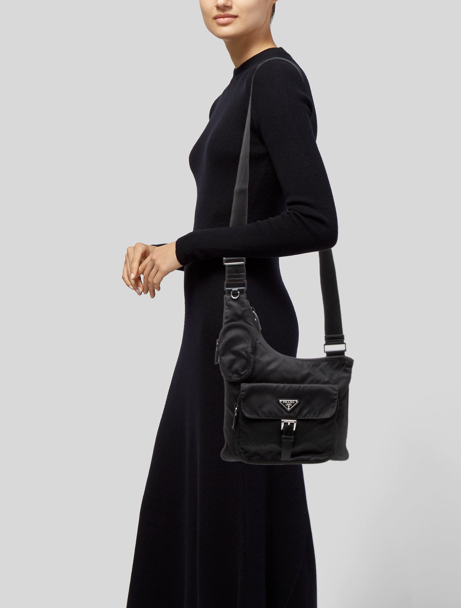 Prada Tessuto Nylon Shoulder Bag