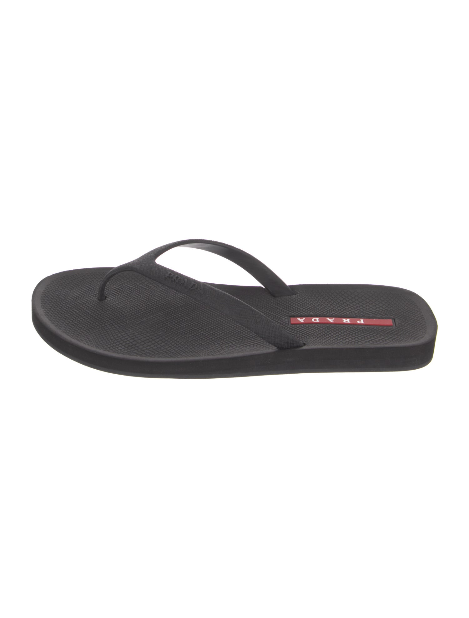 Prada Rubber Flip Flops