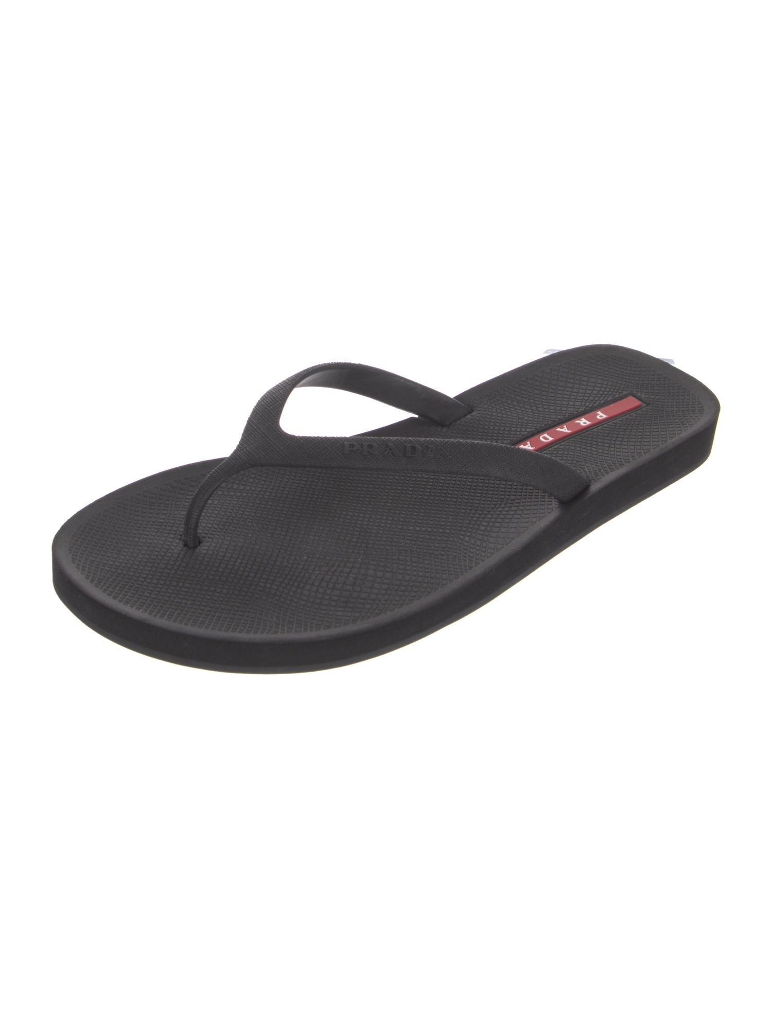 Prada Rubber Flip Flops