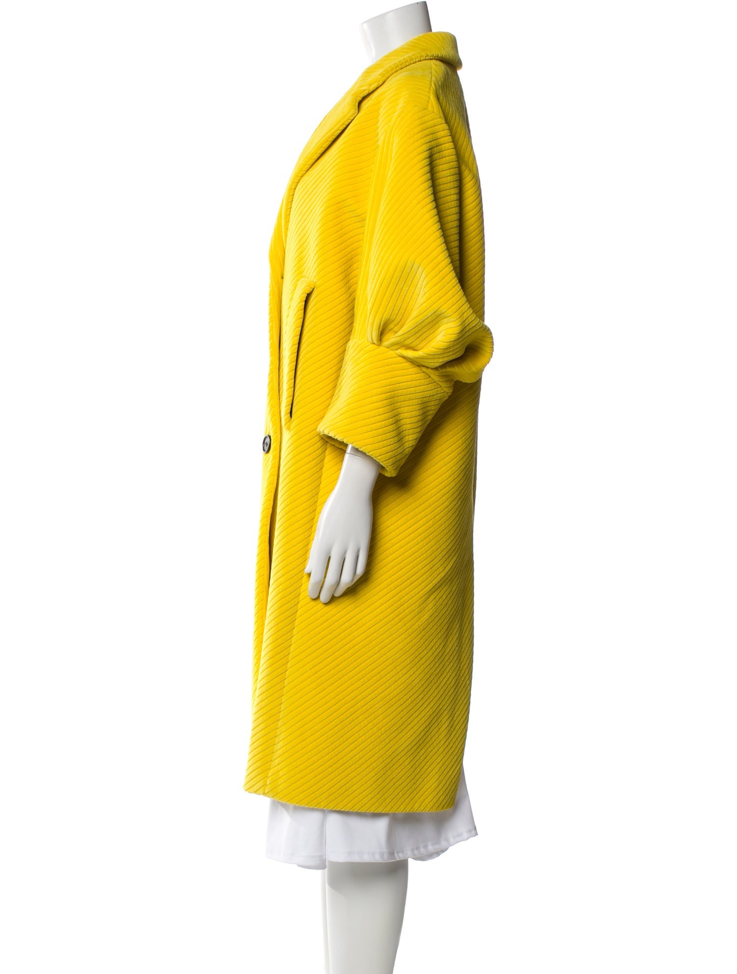 Prada 2021 Corduroy Faux Fur Coat