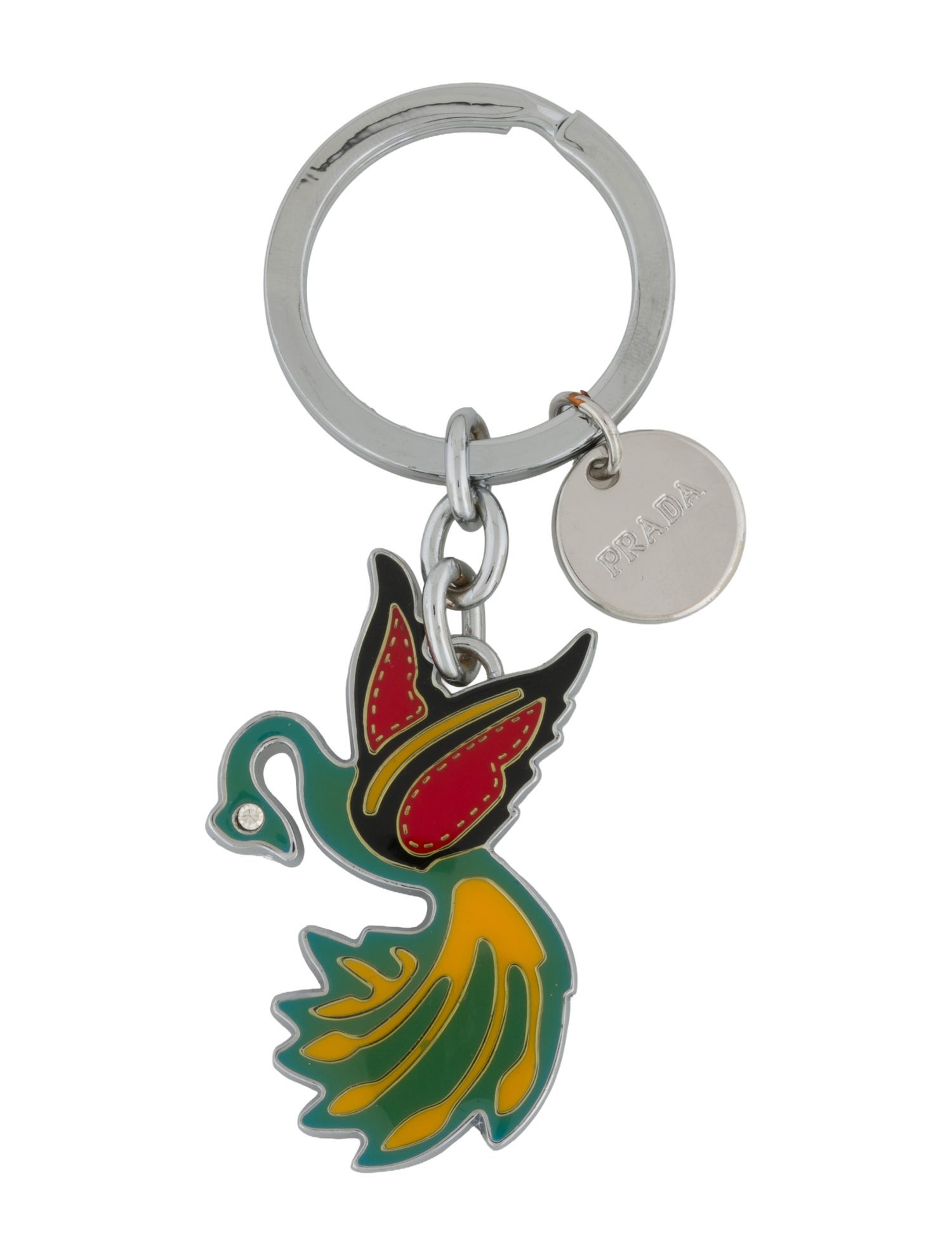 Prada Patterned Keychain