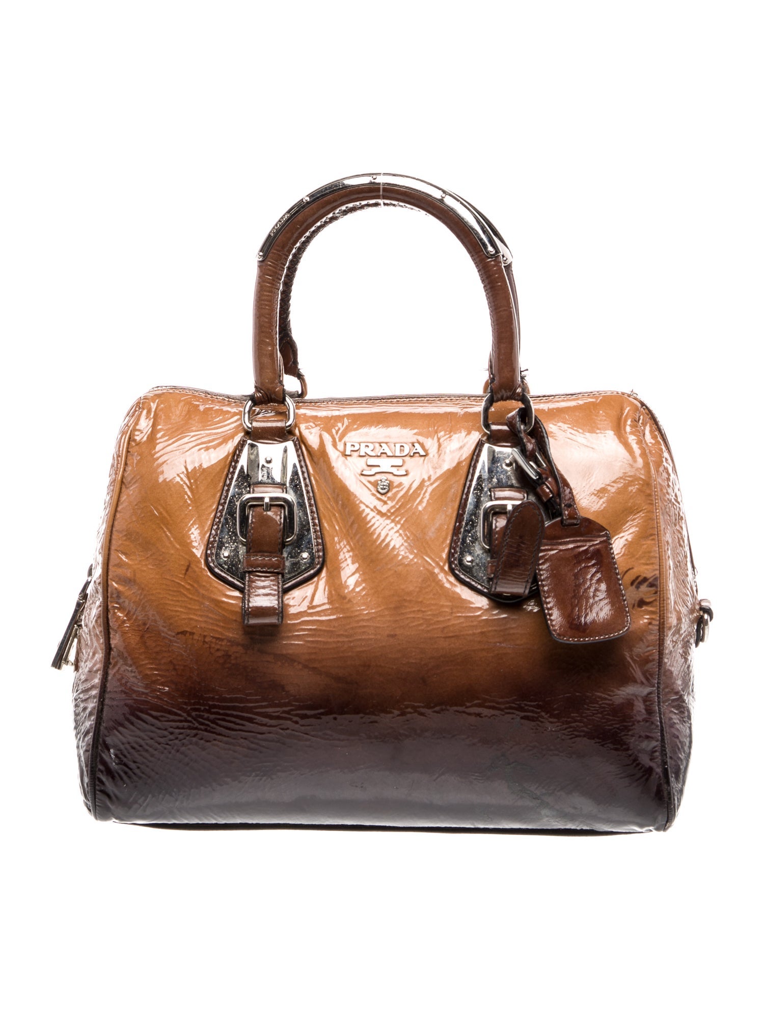 Prada Vernice Leather Bauletto