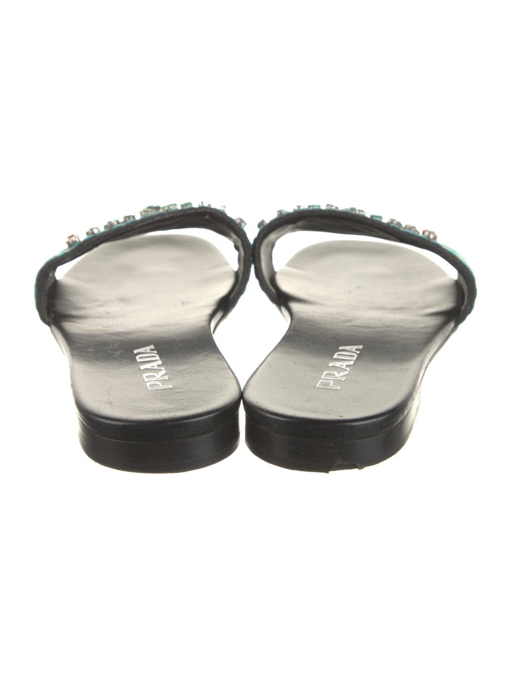 Prada Patterned Crystal Embellishments Slides - image 4