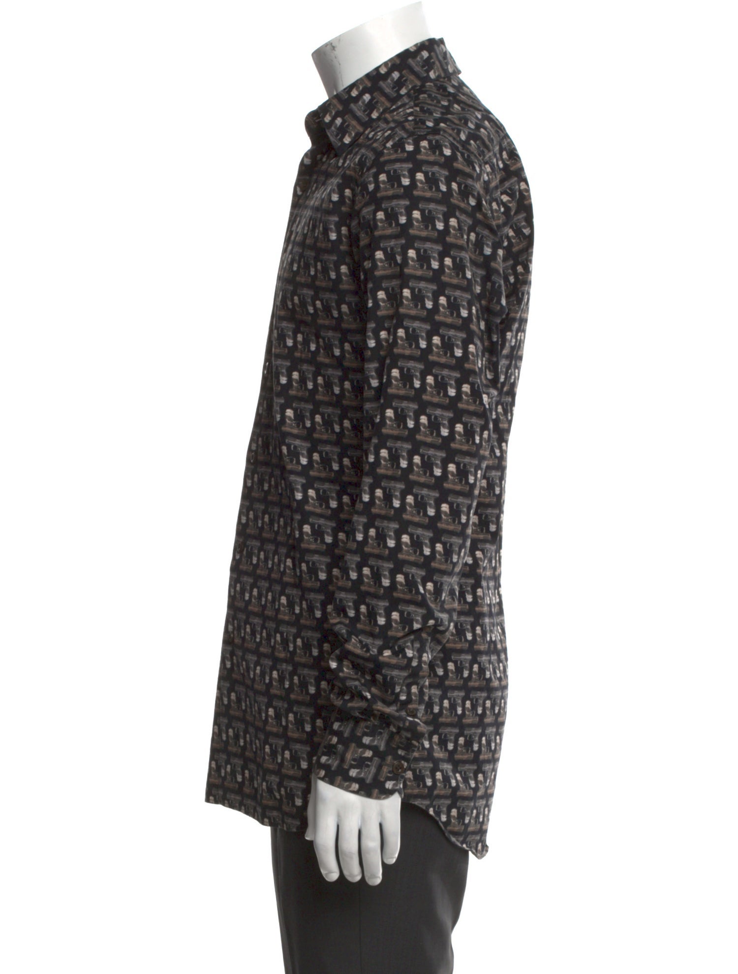 Prada 2017 Printed Dress Shirt