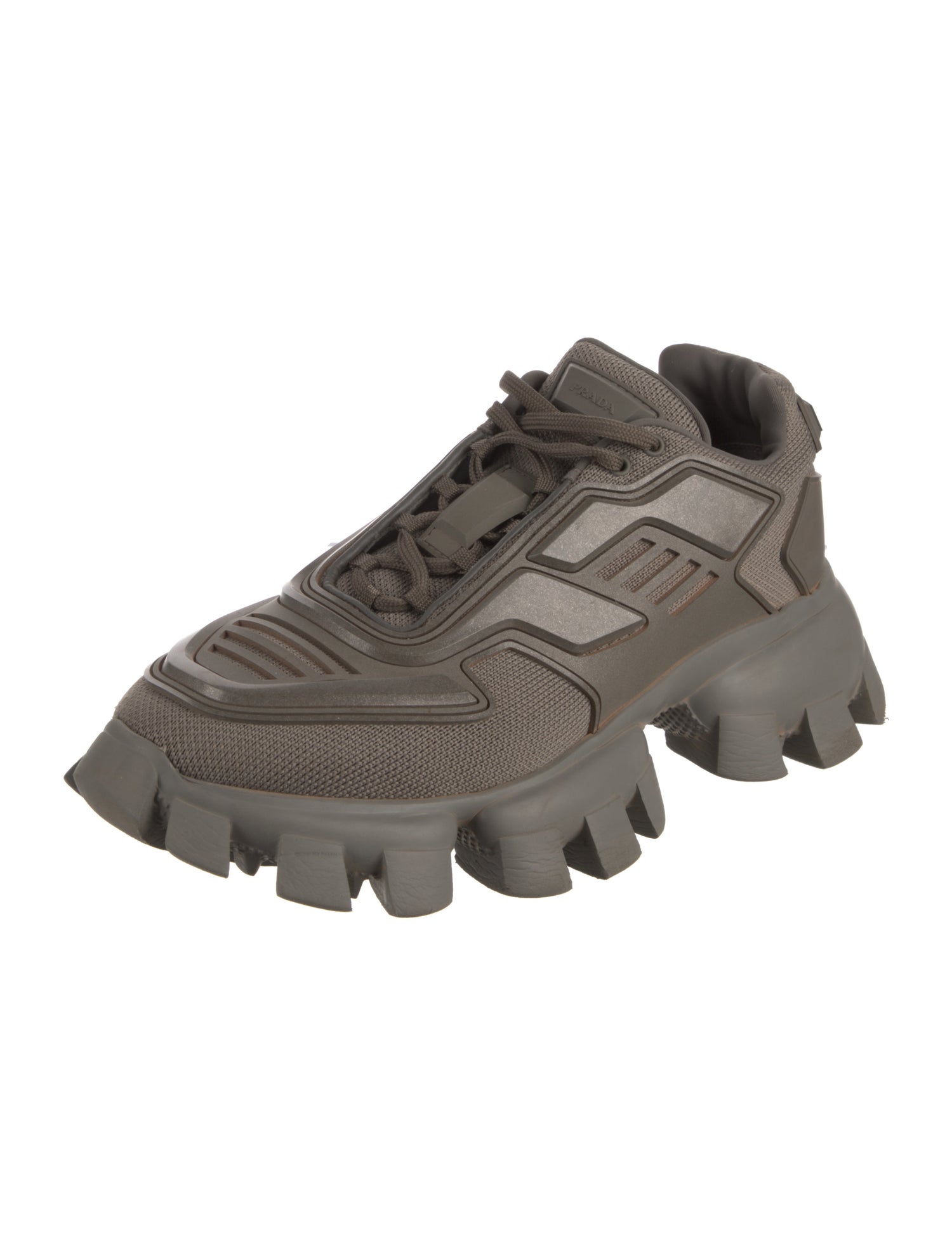 Prada Canvas Printed Athletic Sneakers