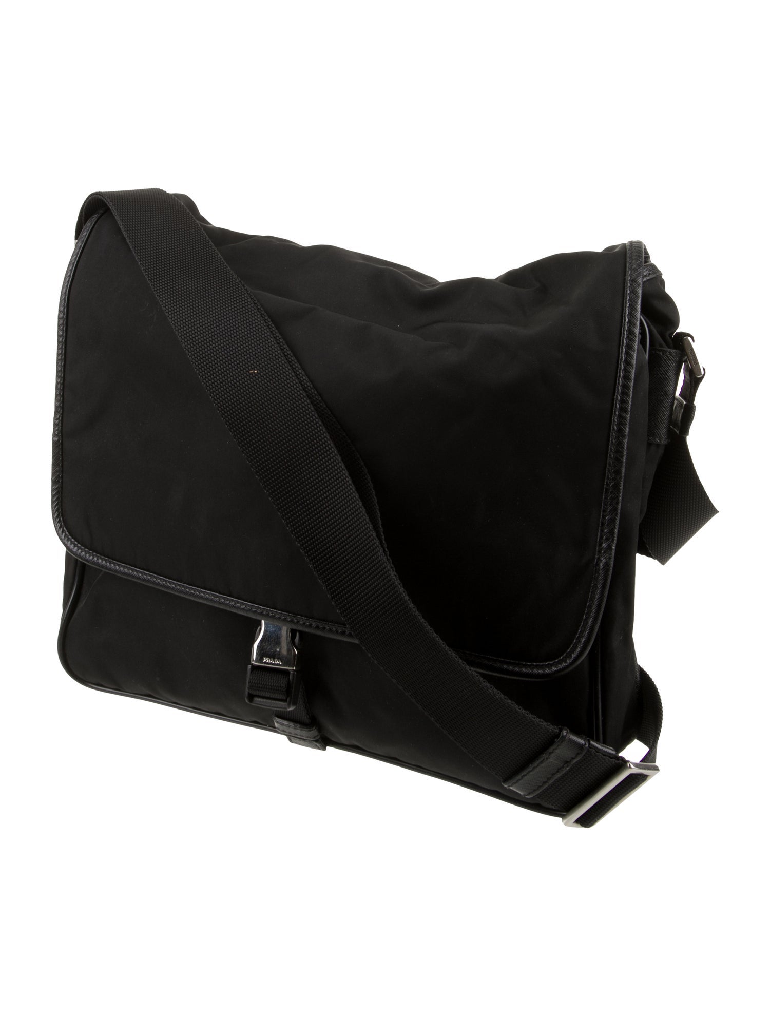 Prada Tessuto Nylon Messenger Bag Vintage