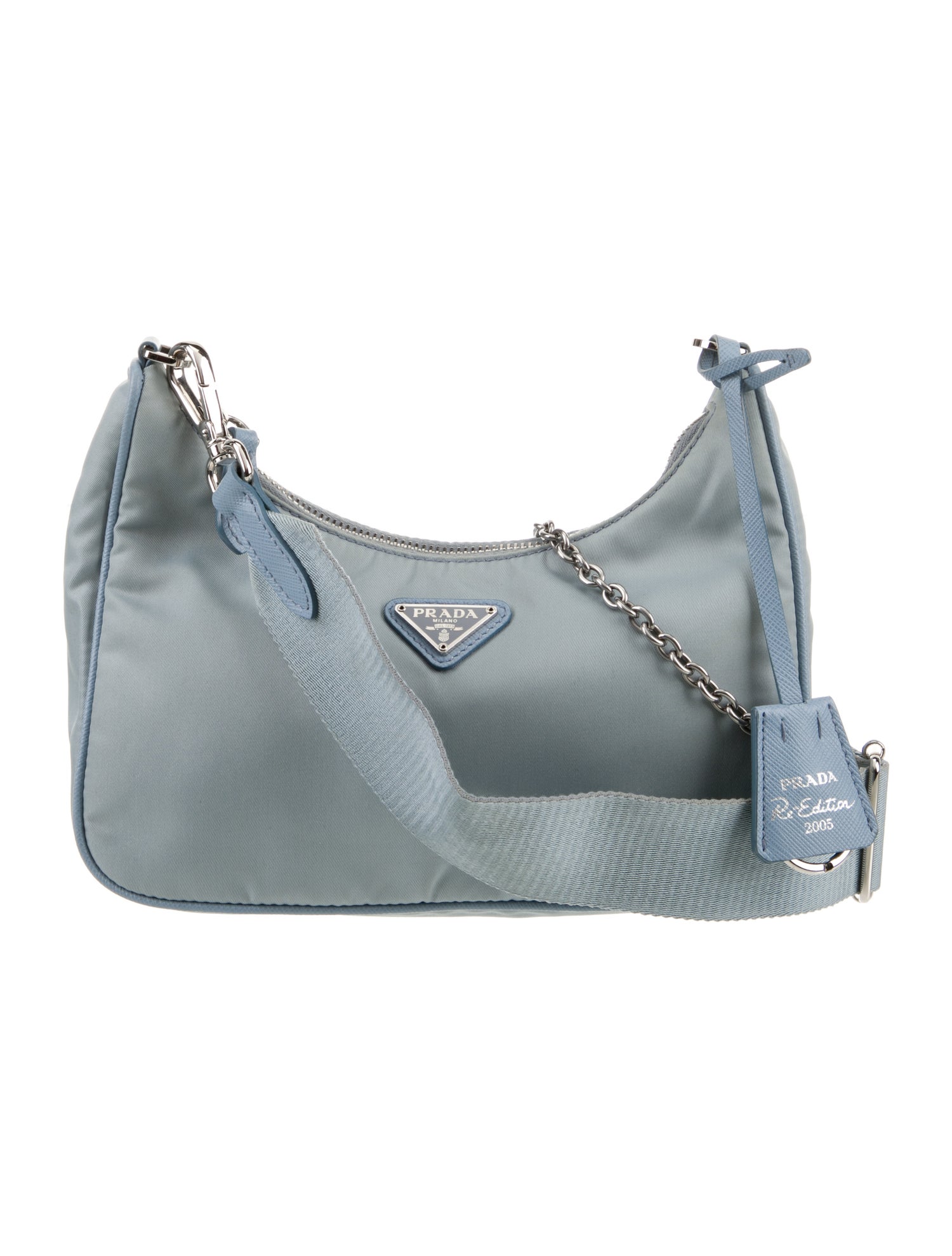 Prada Enameled Metal Triangle Re-Edition 2005