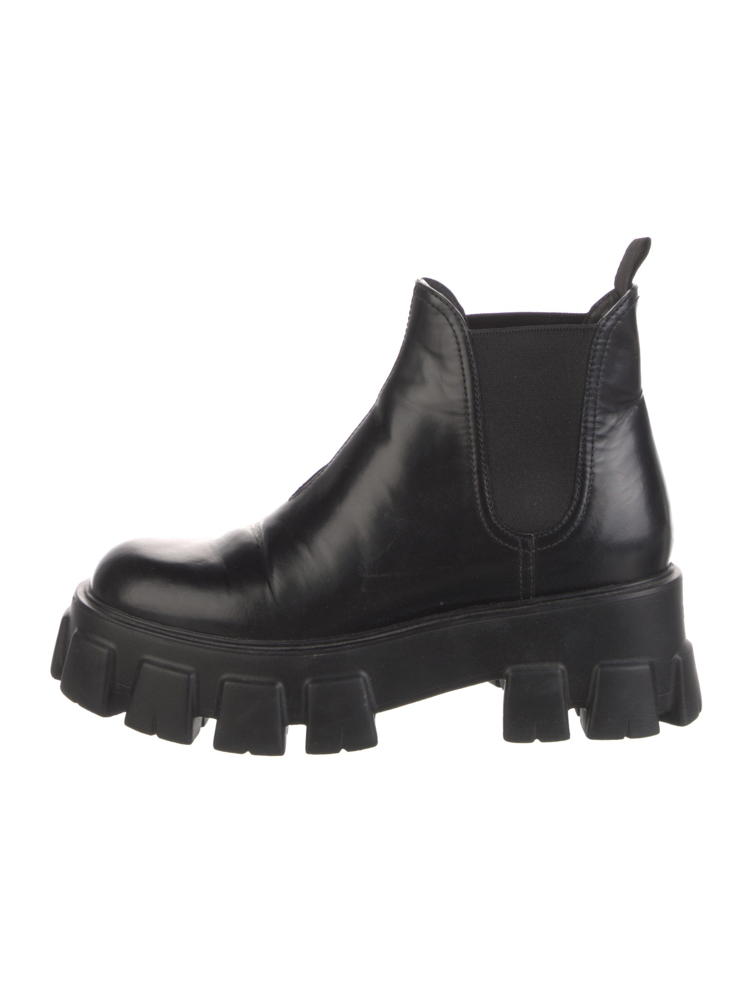 Prada Leather Chelsea Boots
