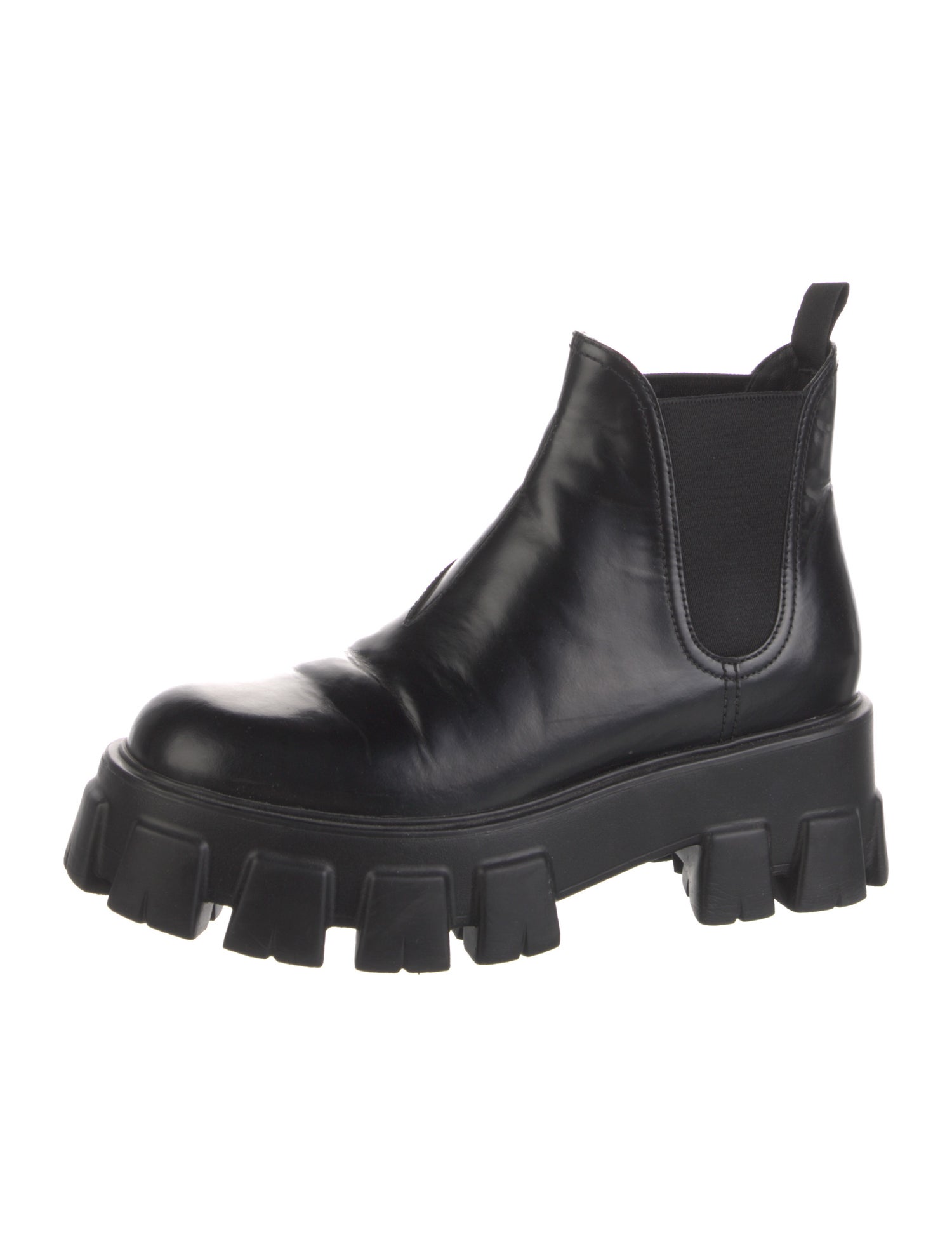 Prada Leather Chelsea Boots