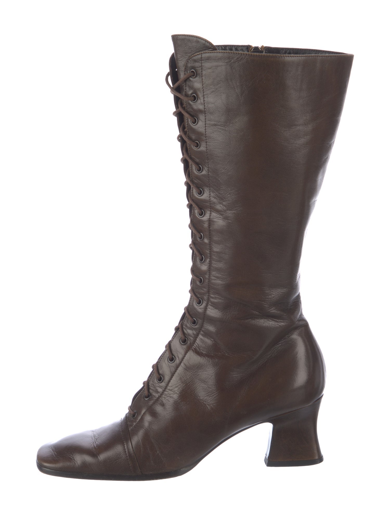 Prada Vintage 2001 Lace-Up Boots