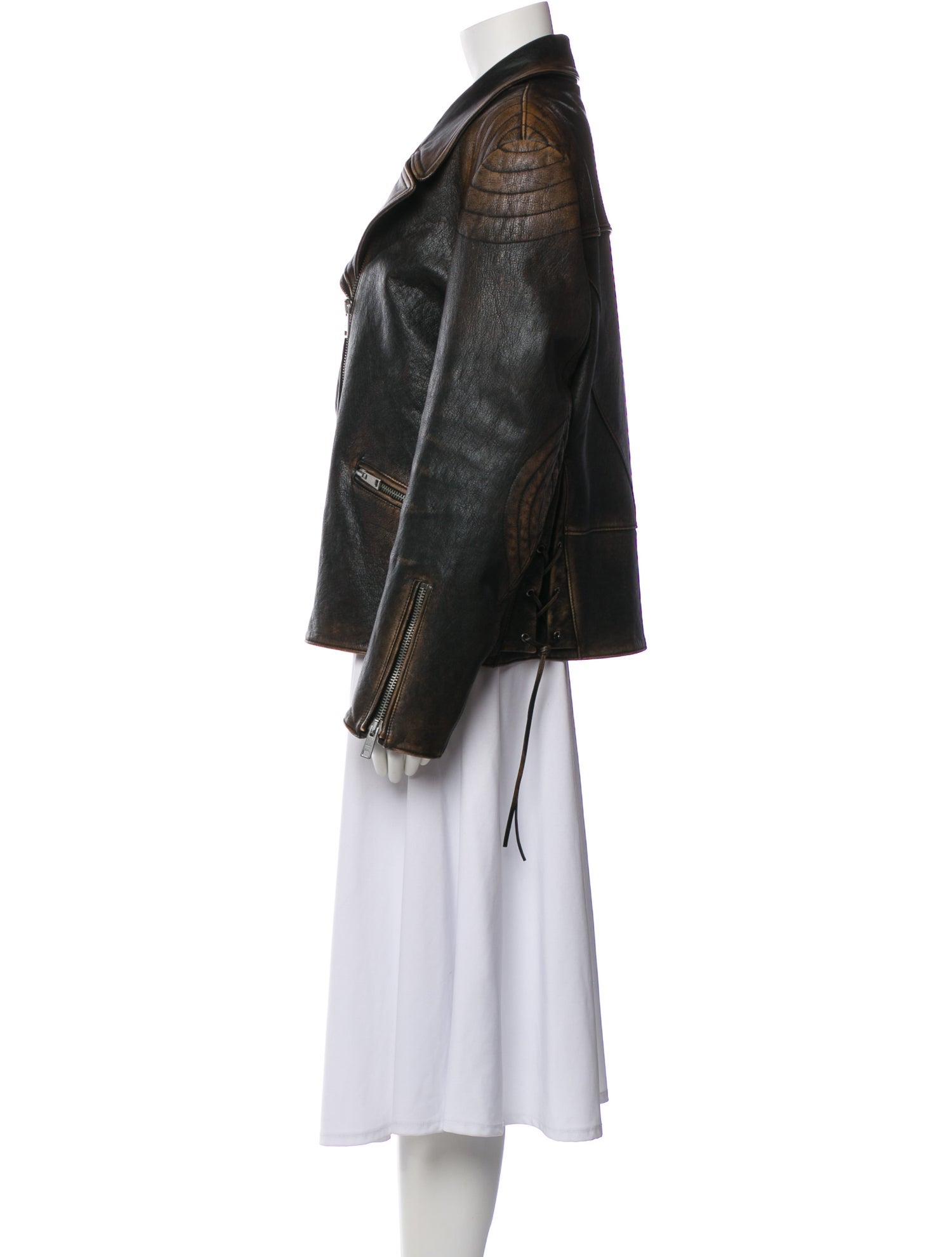 Prada 2022 Leather Biker Jacket