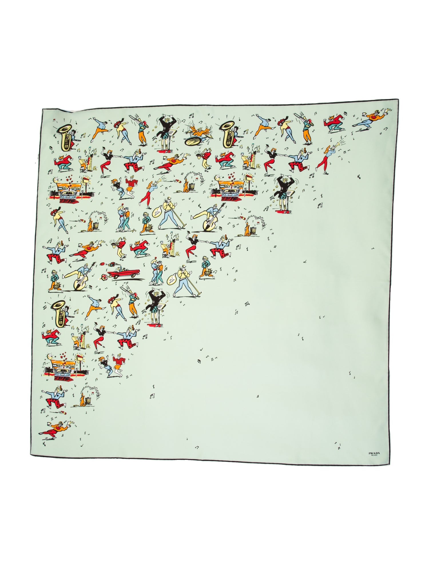 Prada Silk Printed Scarf