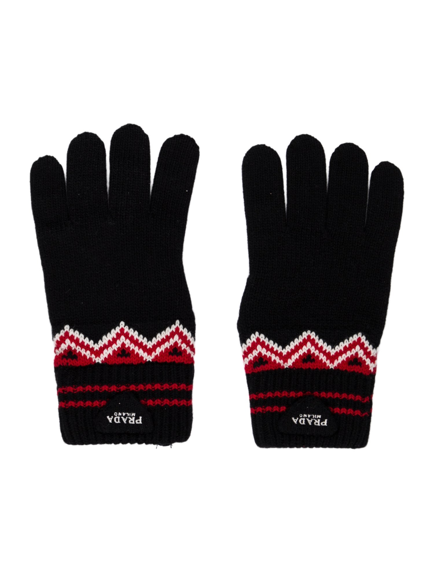 Prada Wool Knit Gloves w/ Tags