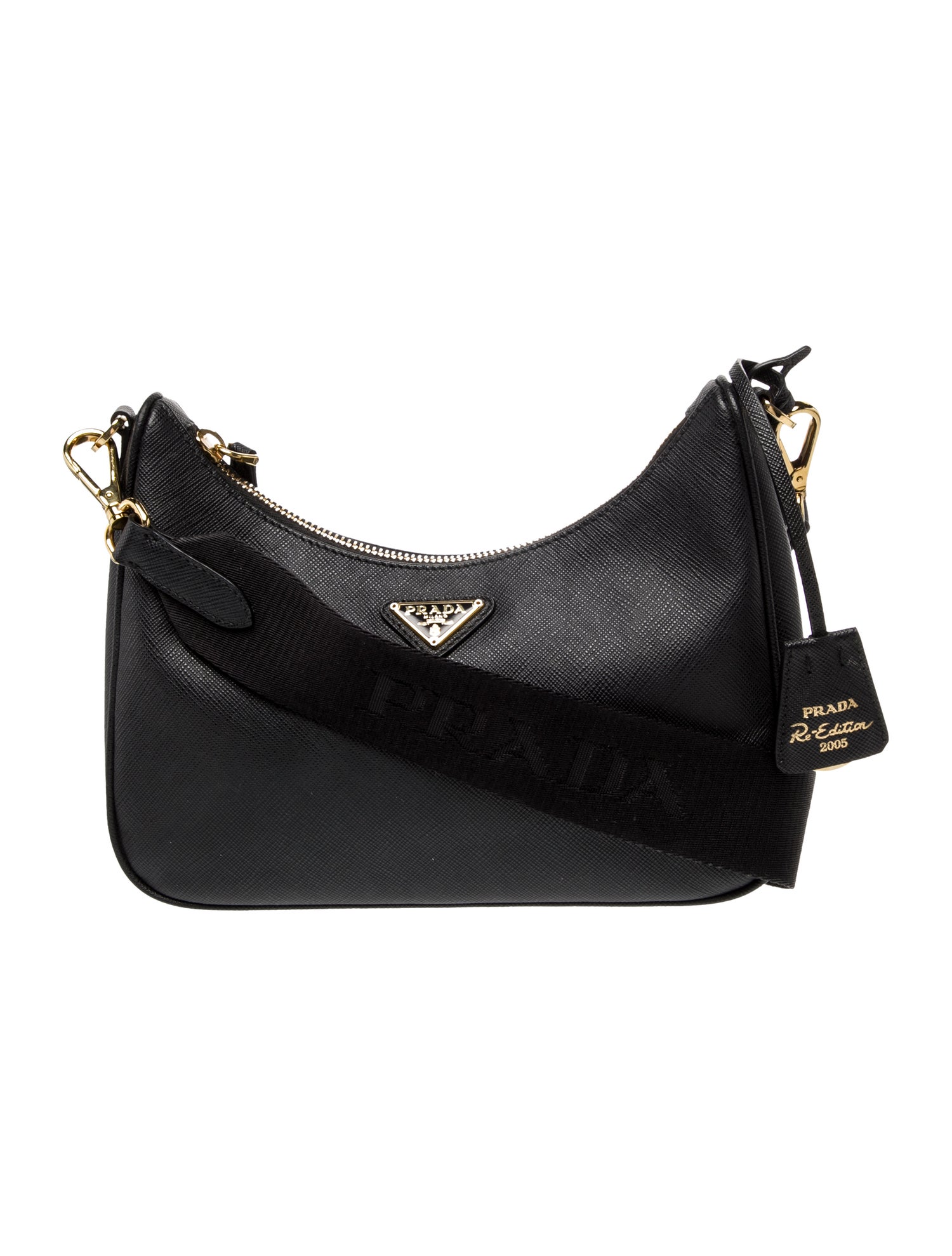 Prada Enameled Metal Triangle Re-Edition 2005