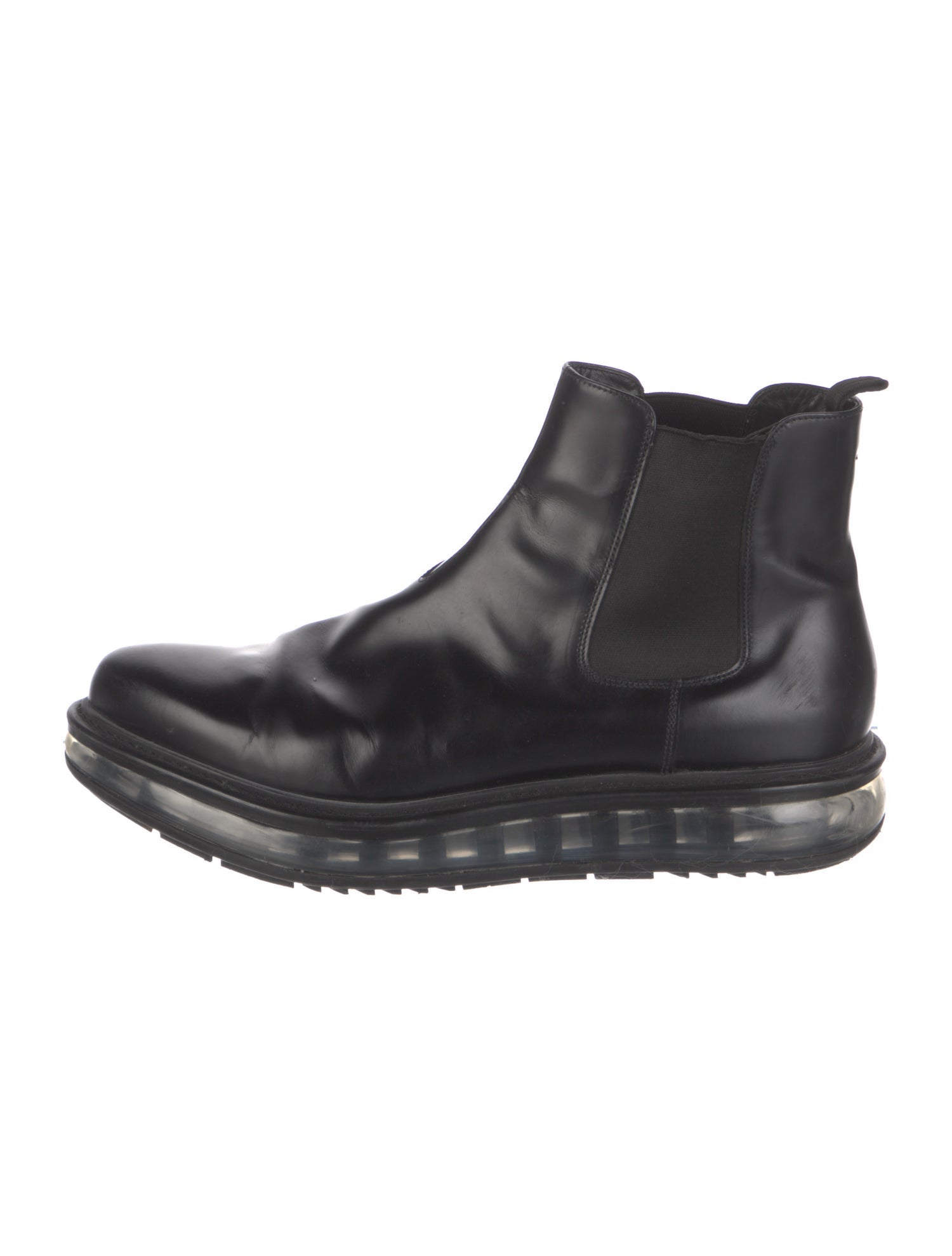 Prada Leather Chelsea Boots