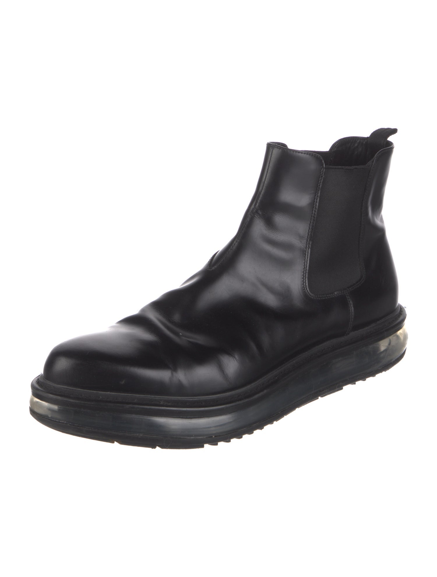 Prada Leather Chelsea Boots