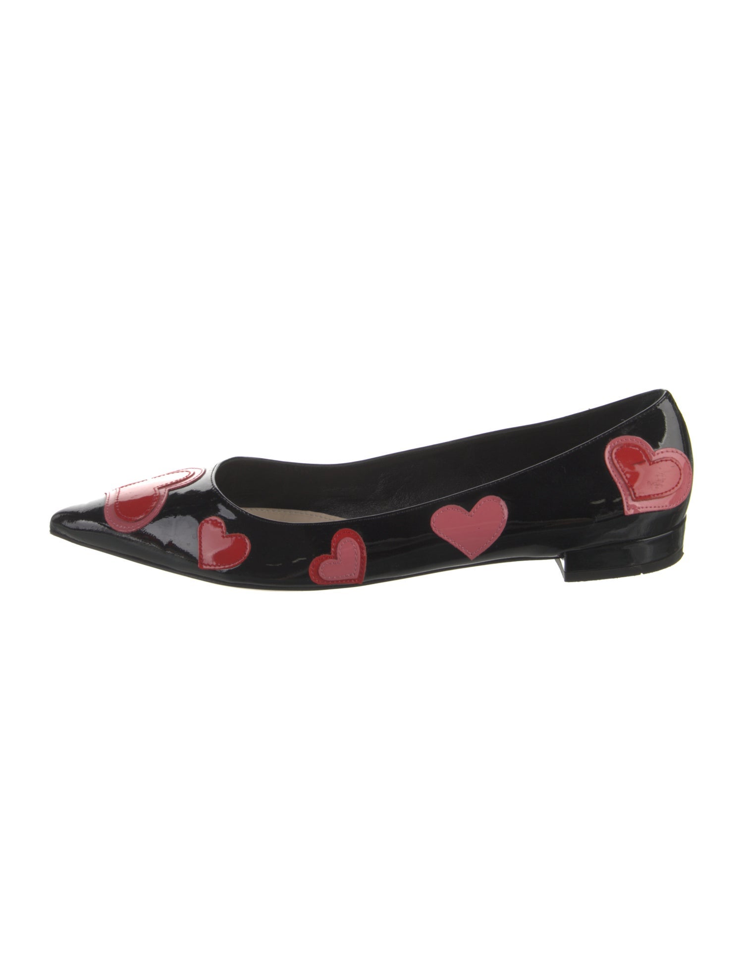 Prada Patent Leather Printed Flats
