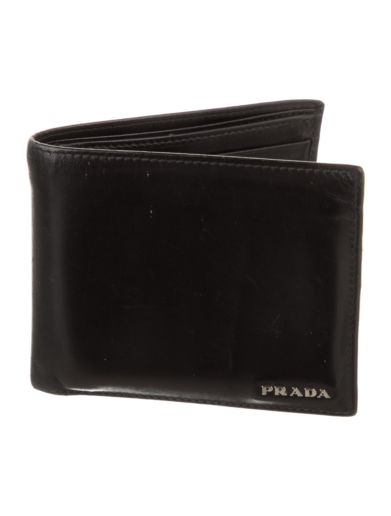 Prada Soft Calf Leather Bifold Wallet