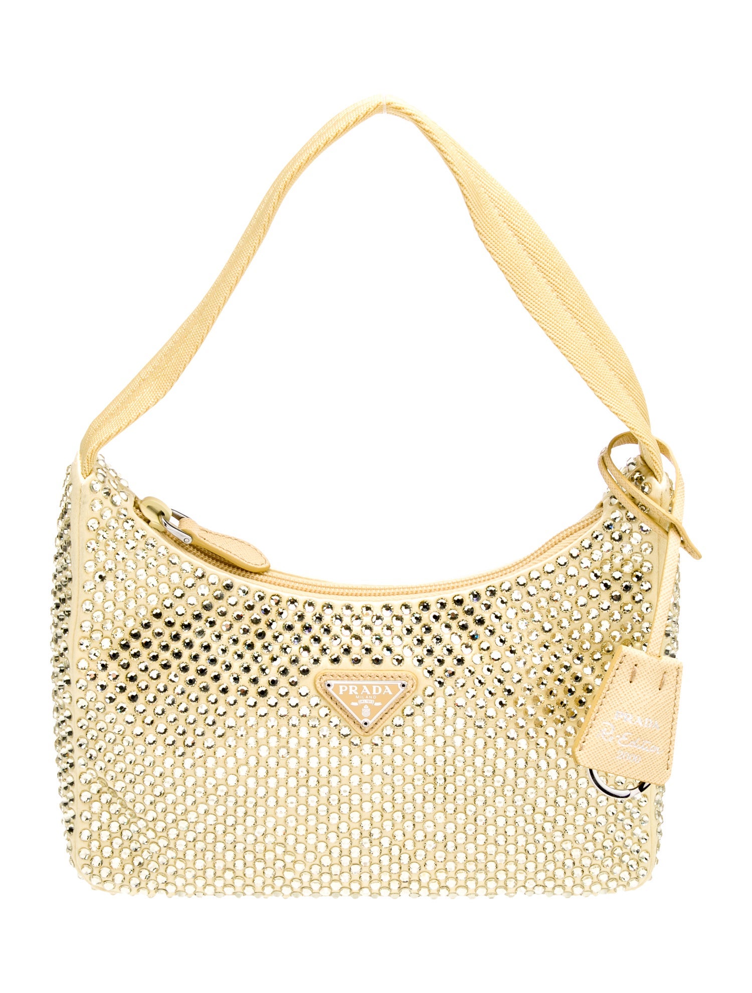 Prada Enameled Metal Triangle Re-Edition 2000