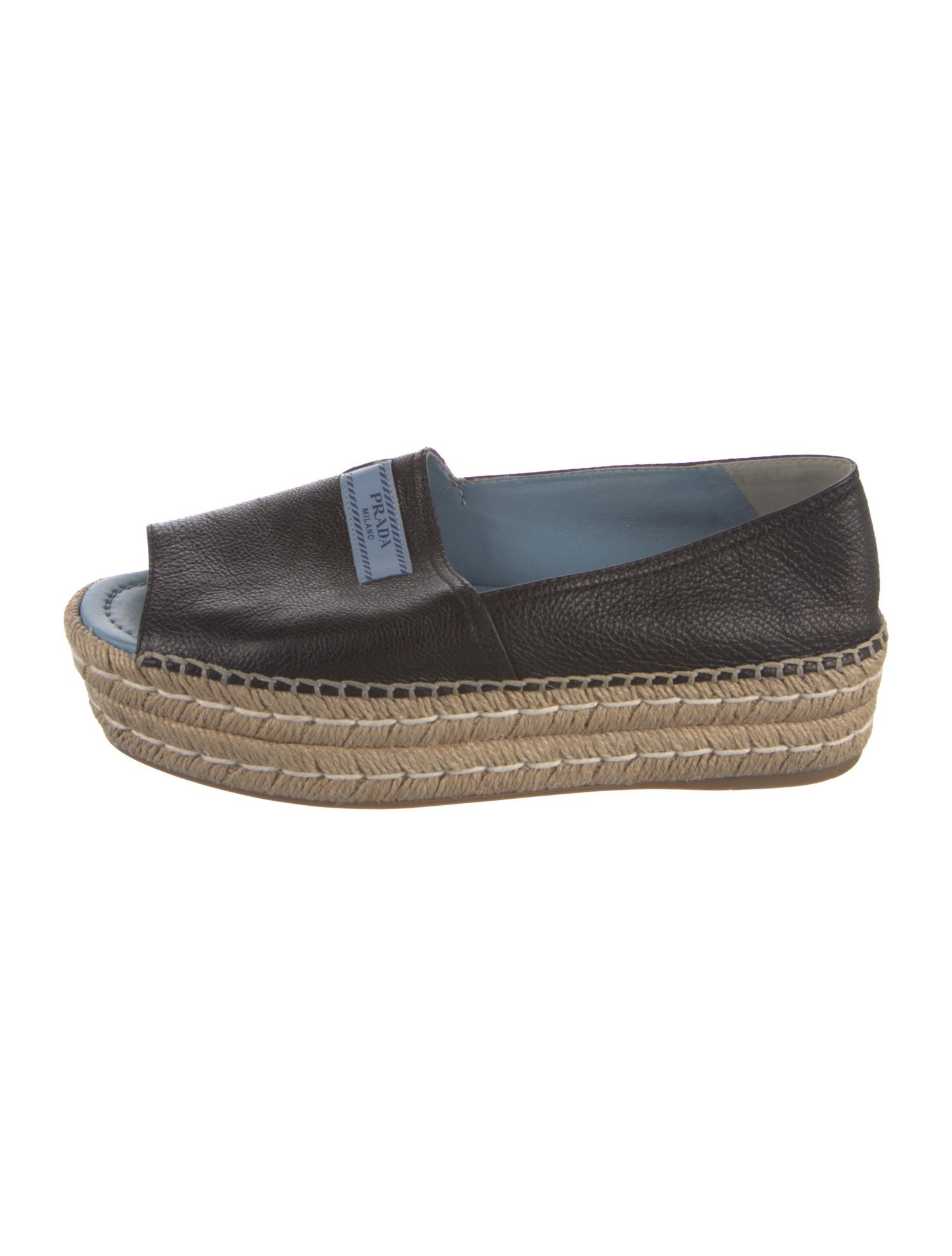 Prada Leather Espadrilles