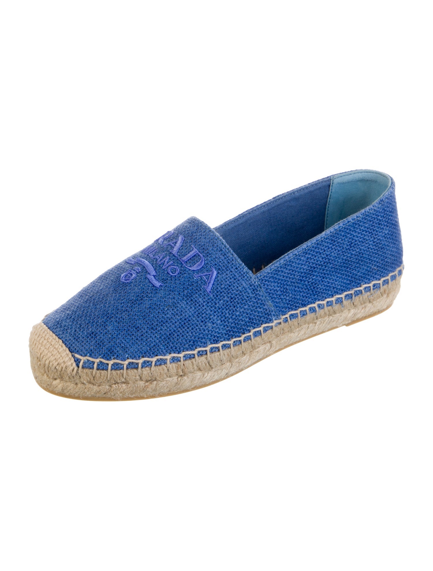 Prada Embroidered Accent Espadrilles