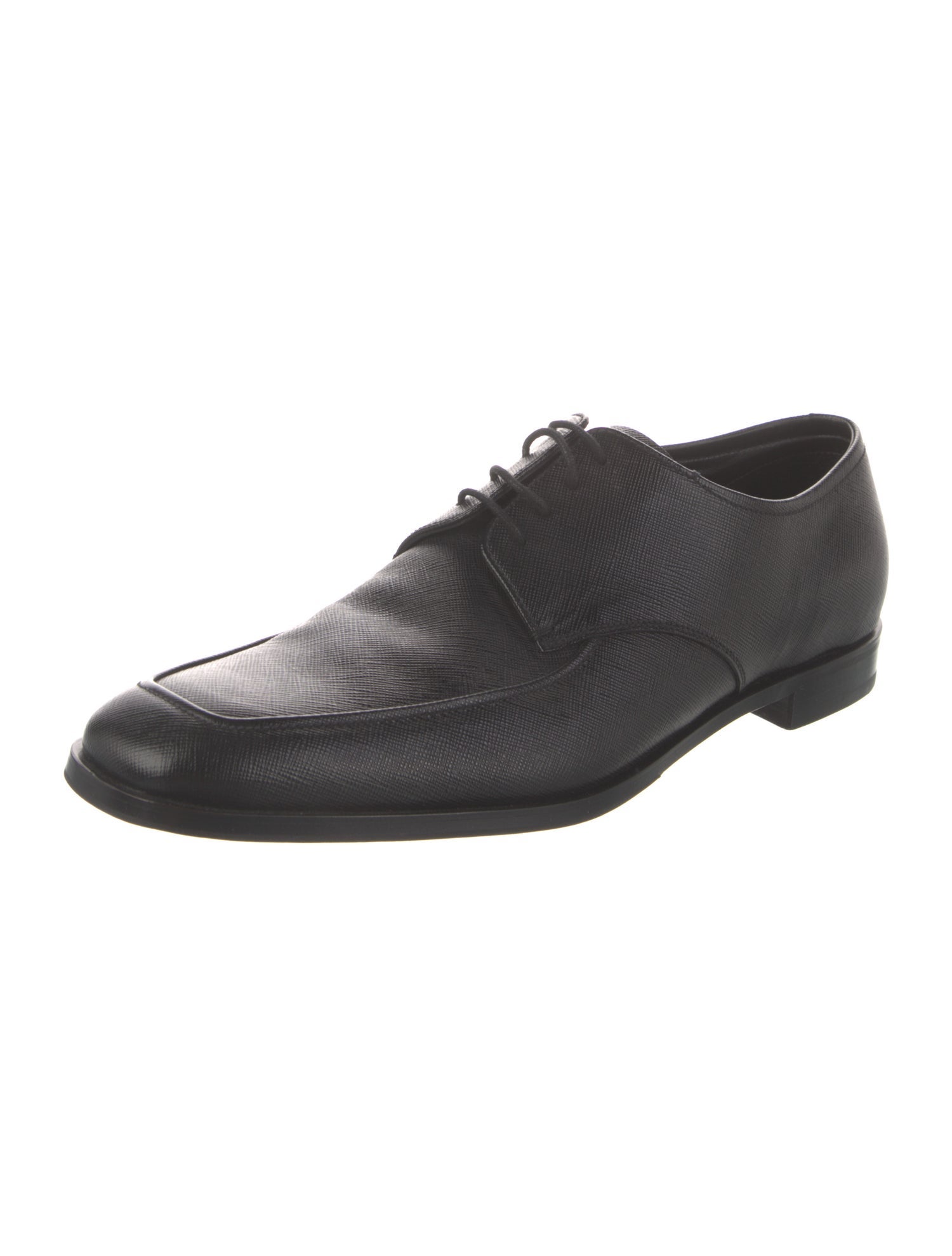 Prada Saffiano Leather Derby Shoes