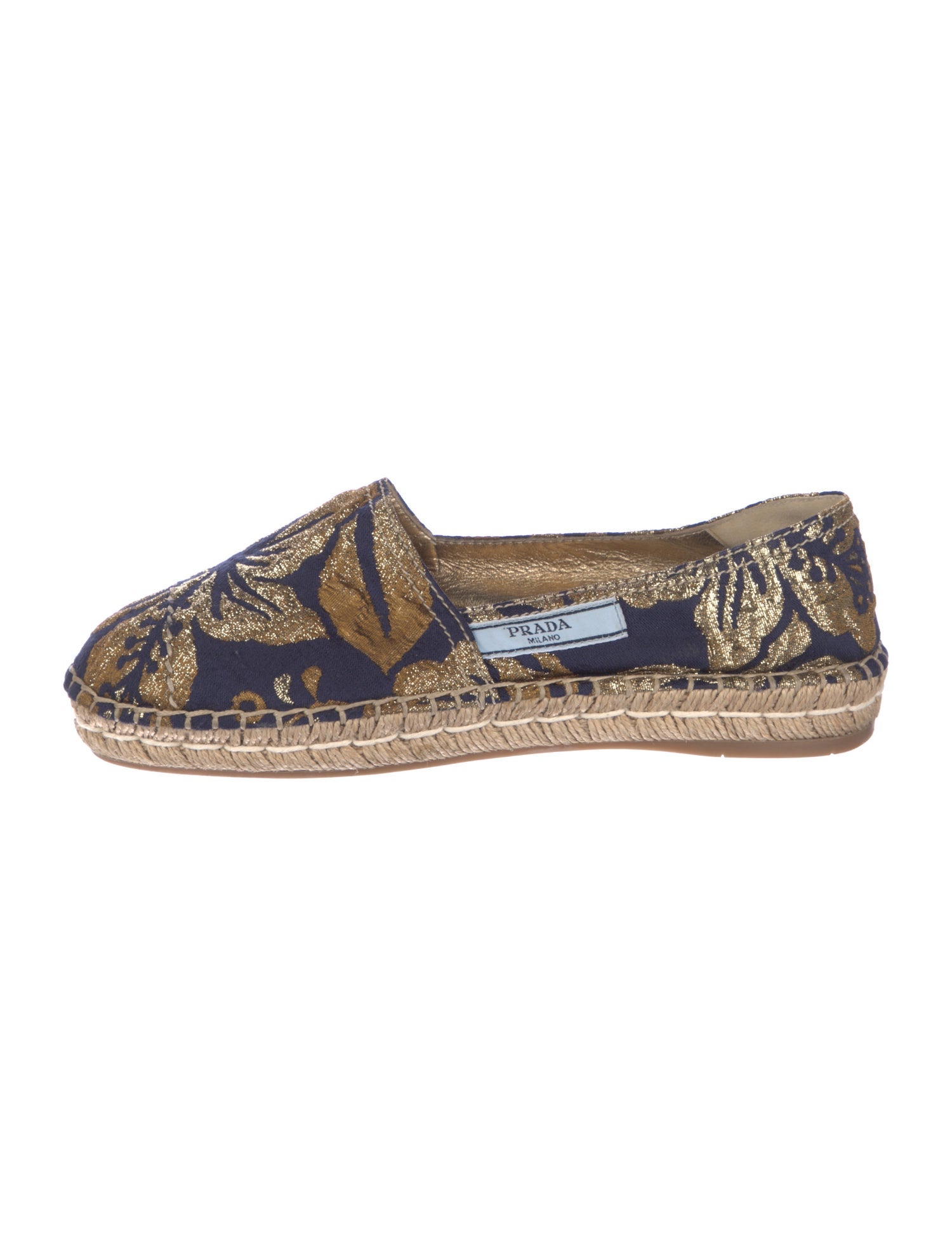 Prada Canvas Patterned Espadrilles