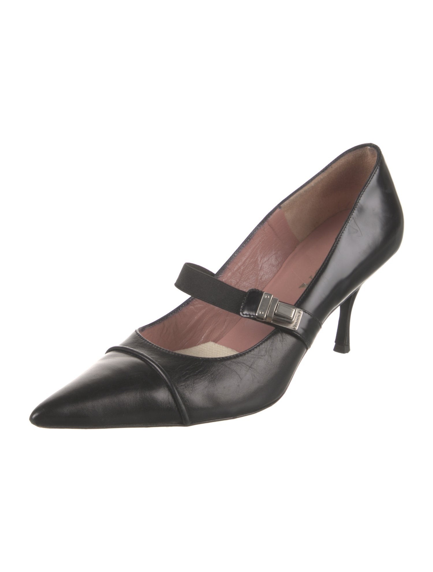 Leather Bow Accents Pumps