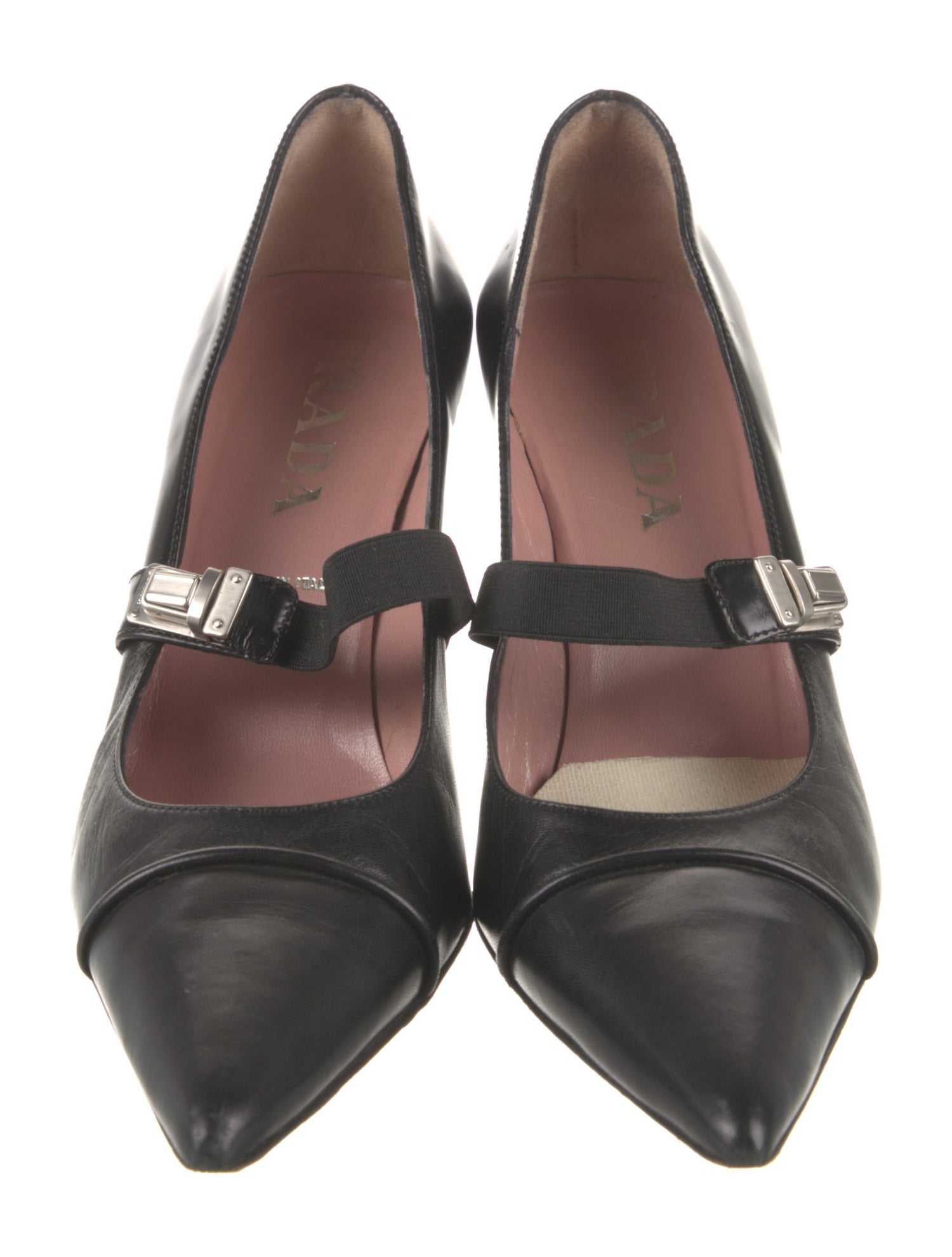 Leather Bow Accents Pumps