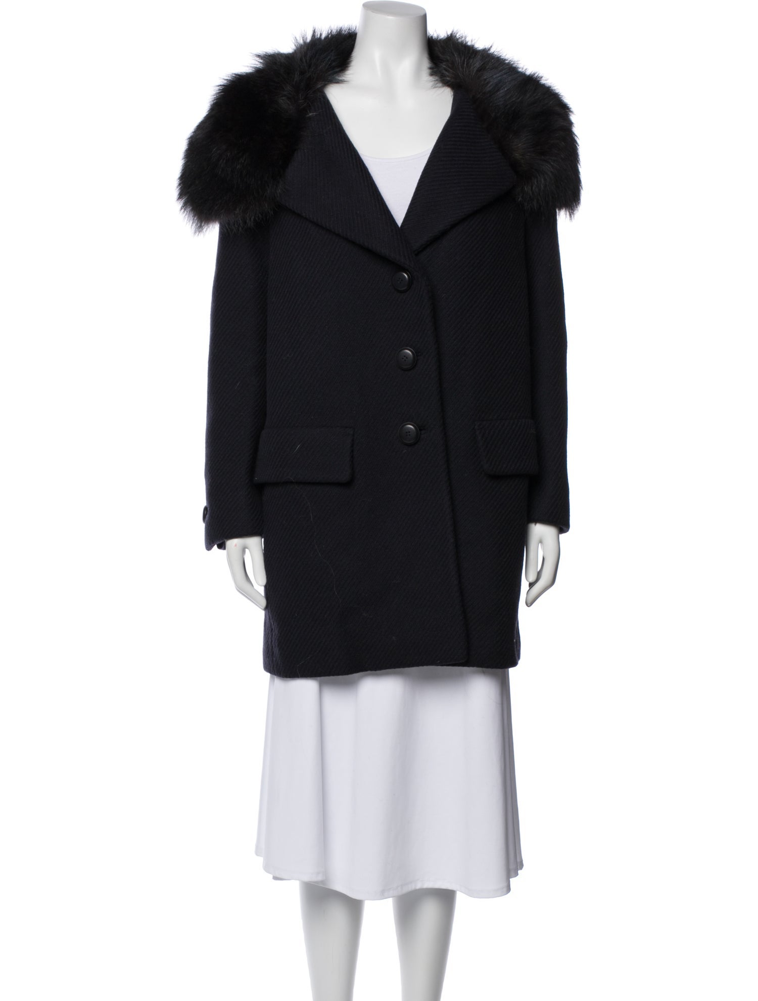 Prada Vintage 2011 Fur Coat