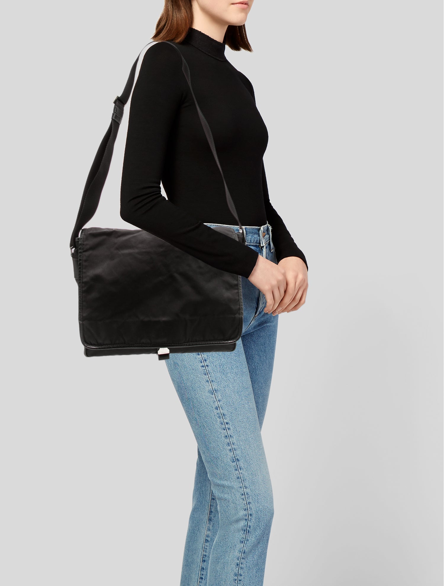 Prada Tessuto Nylon Messenger Bag